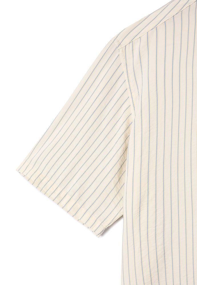 Art if acts - Wrinkle Rayon Half Shirt (Cream/Liberty Blue) product image 10 | TRAB K-Fashion Australia