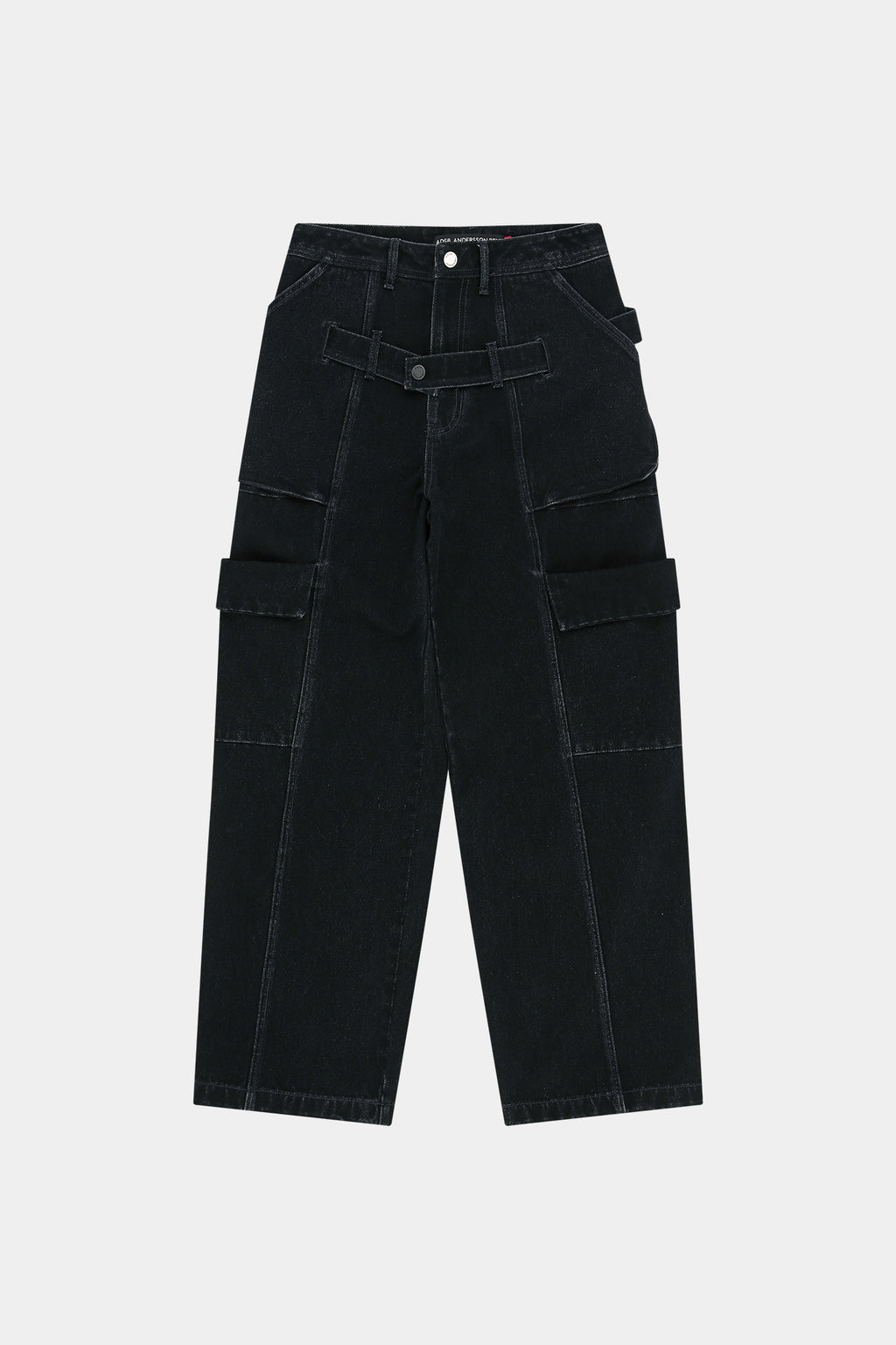Andersson Bell - Belt Layered Cargo Wide-Leg Jeans (black) (Black) product image 13 | TRAB K-Fashion Australia
