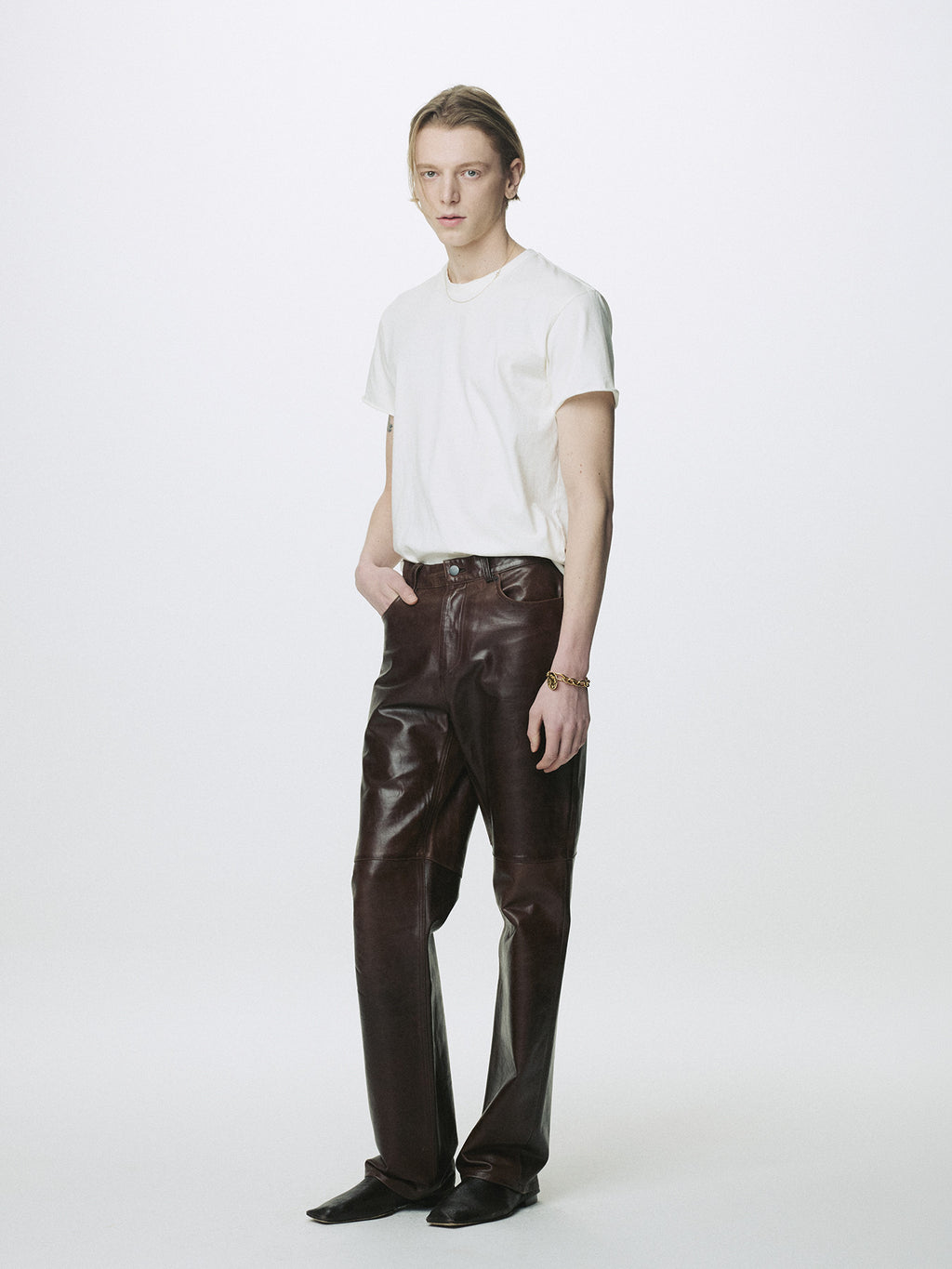 Tonywack - Garment Dyed Raw Edge T-Shirt (Salt Pigment) product image 4 | TRAB K-Fashion Australia