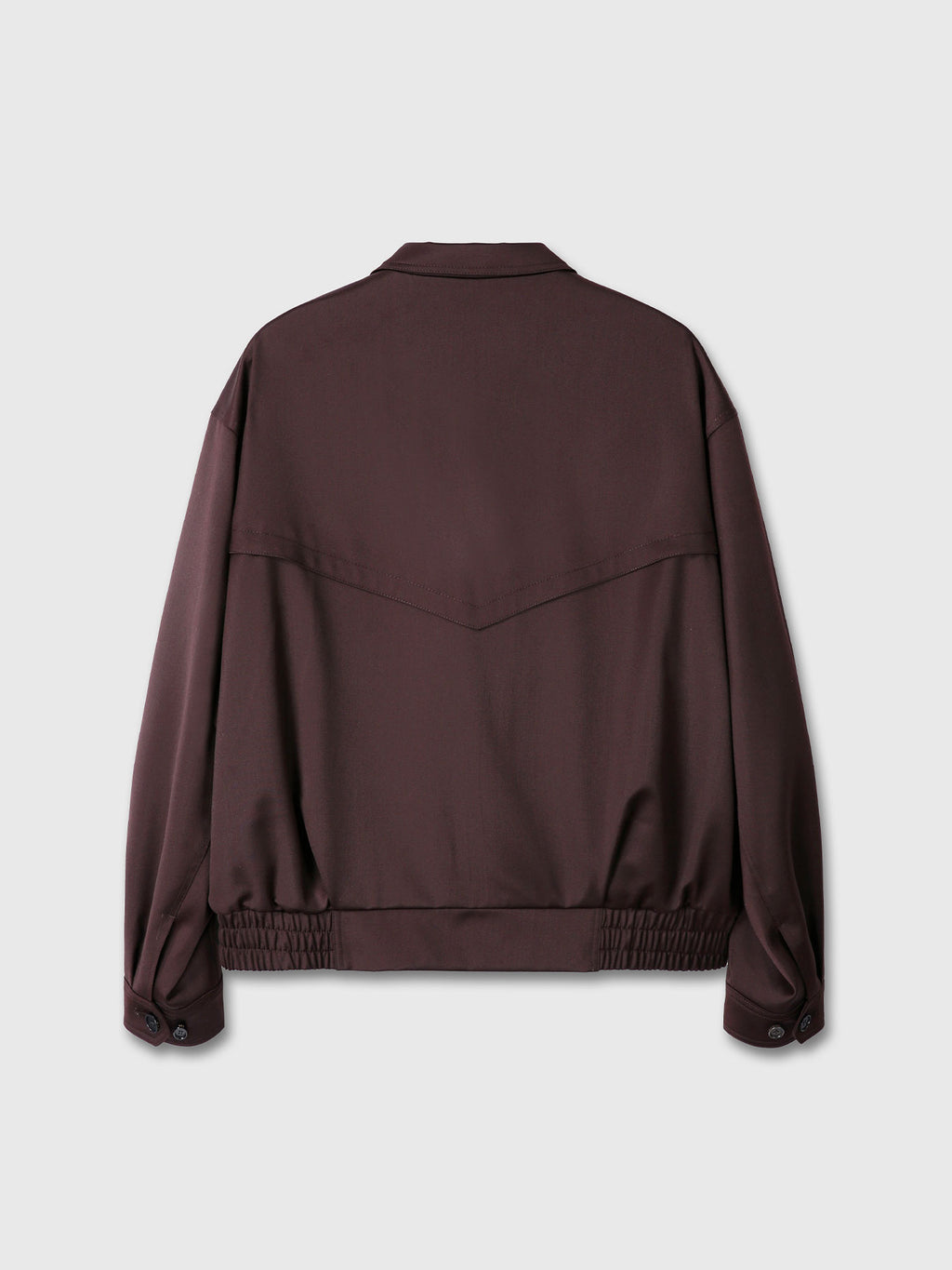 Tonywack - Wool Viscose Oversized Bomber Jacket (Dark Burgundy) product image 13 | TRAB K-Fashion Australia
