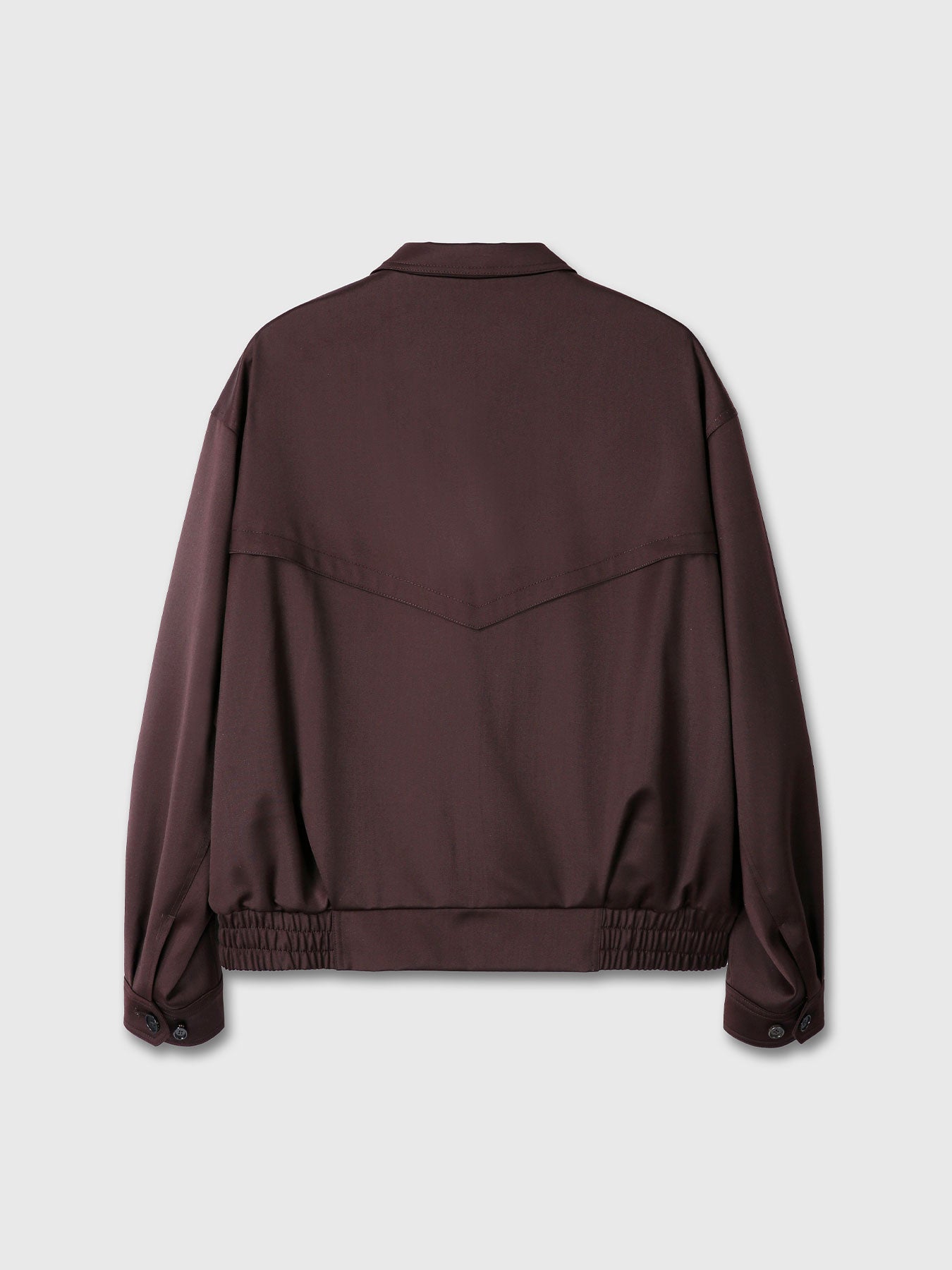 Tonywack - Wool Viscose Oversized Bomber Jacket (Dark Burgundy) product image 13 | TRAB K-Fashion Australia