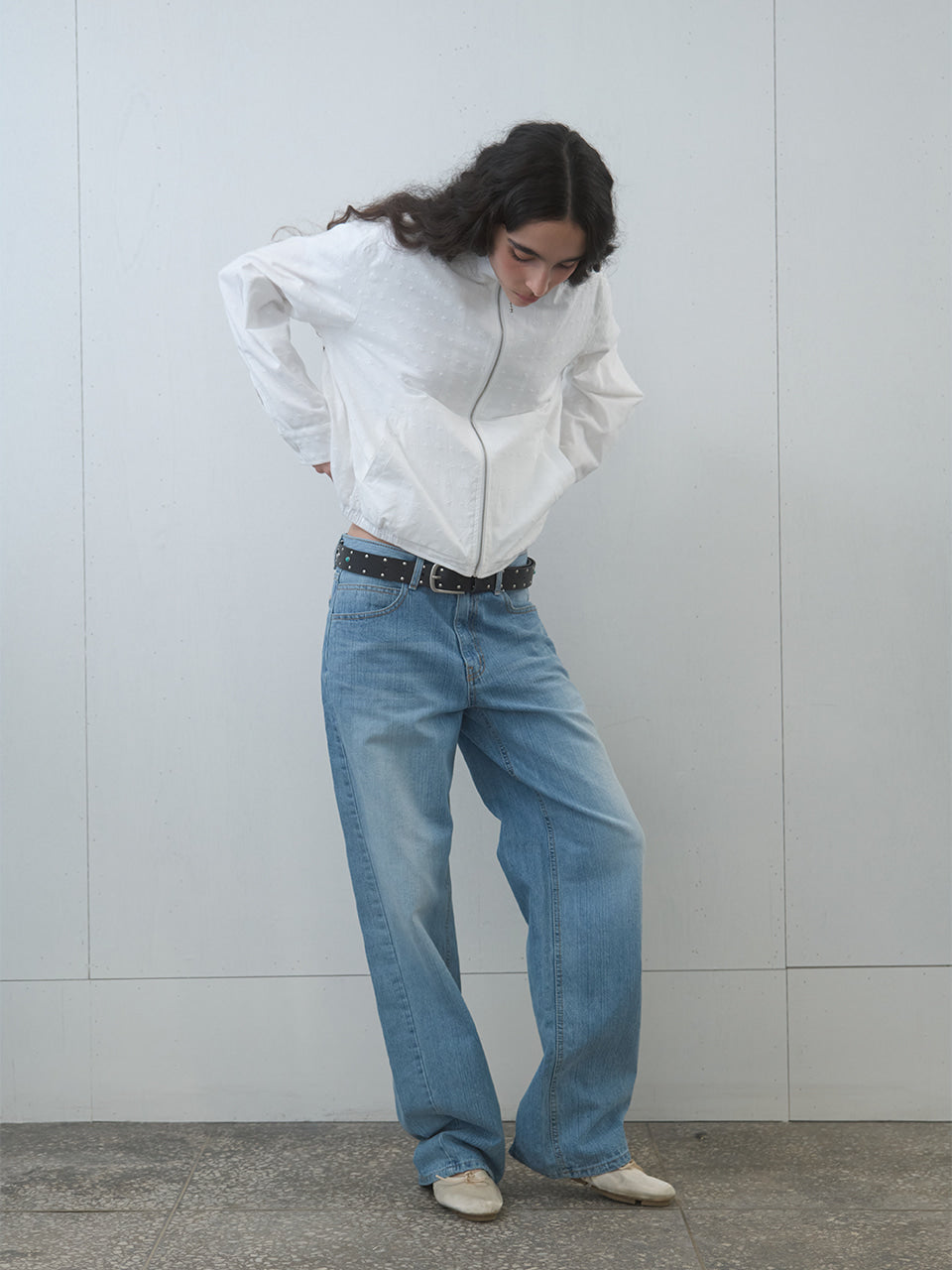 Kijun - Washed Relaxed Fit Jeans (Blue) product image 5 | TRAB K-Fashion Australia