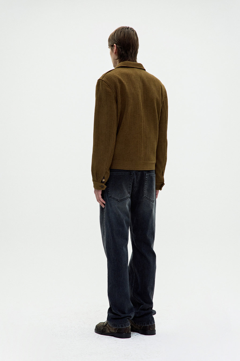 Coor - Ribbed Texture Battle Dress Jacket (Camel) product image 4 | TRAB K-Fashion Australia
