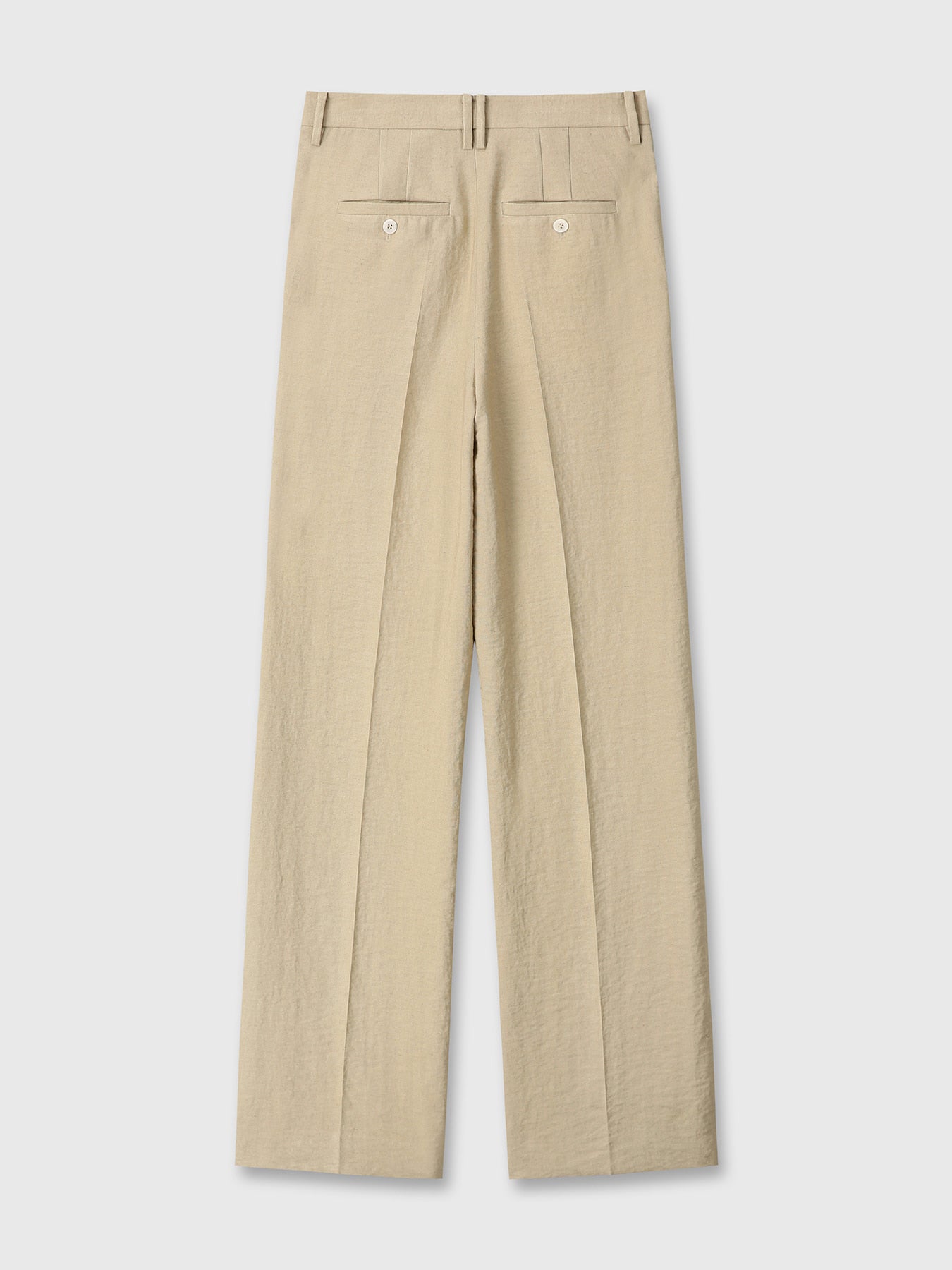 Tonywack - Linen Twill Straight Trousers (Sand) product image 7 | TRAB K-Fashion Australia