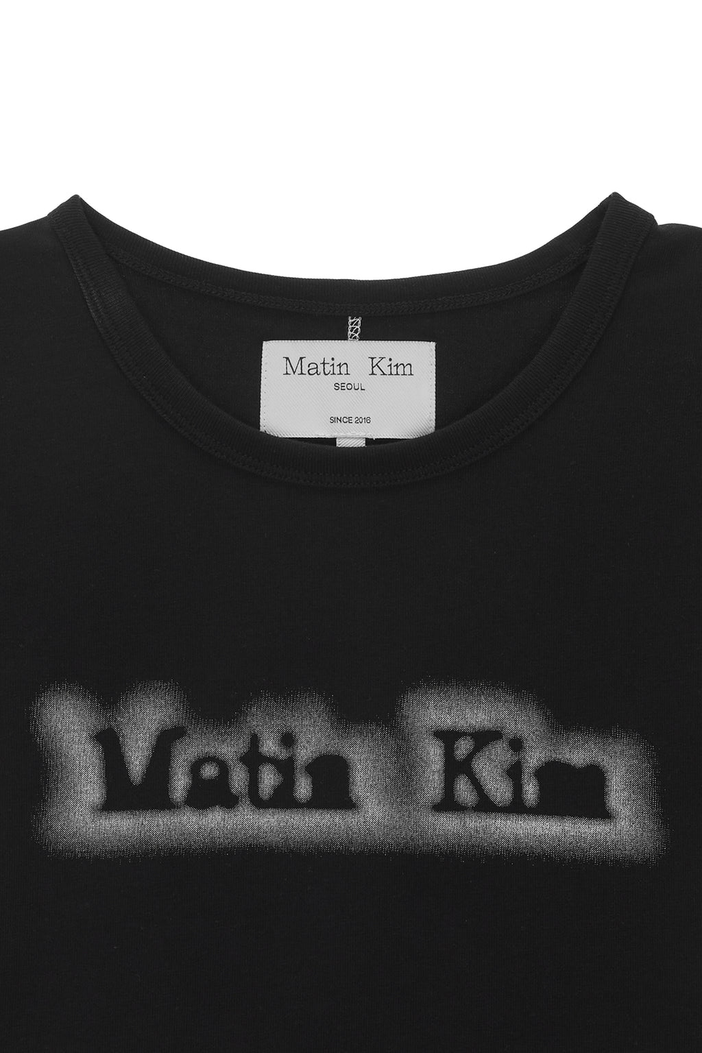 Matin Kim - Matin Shade Logo Crop Top (Black) product image 3 | TRAB K-Fashion Australia