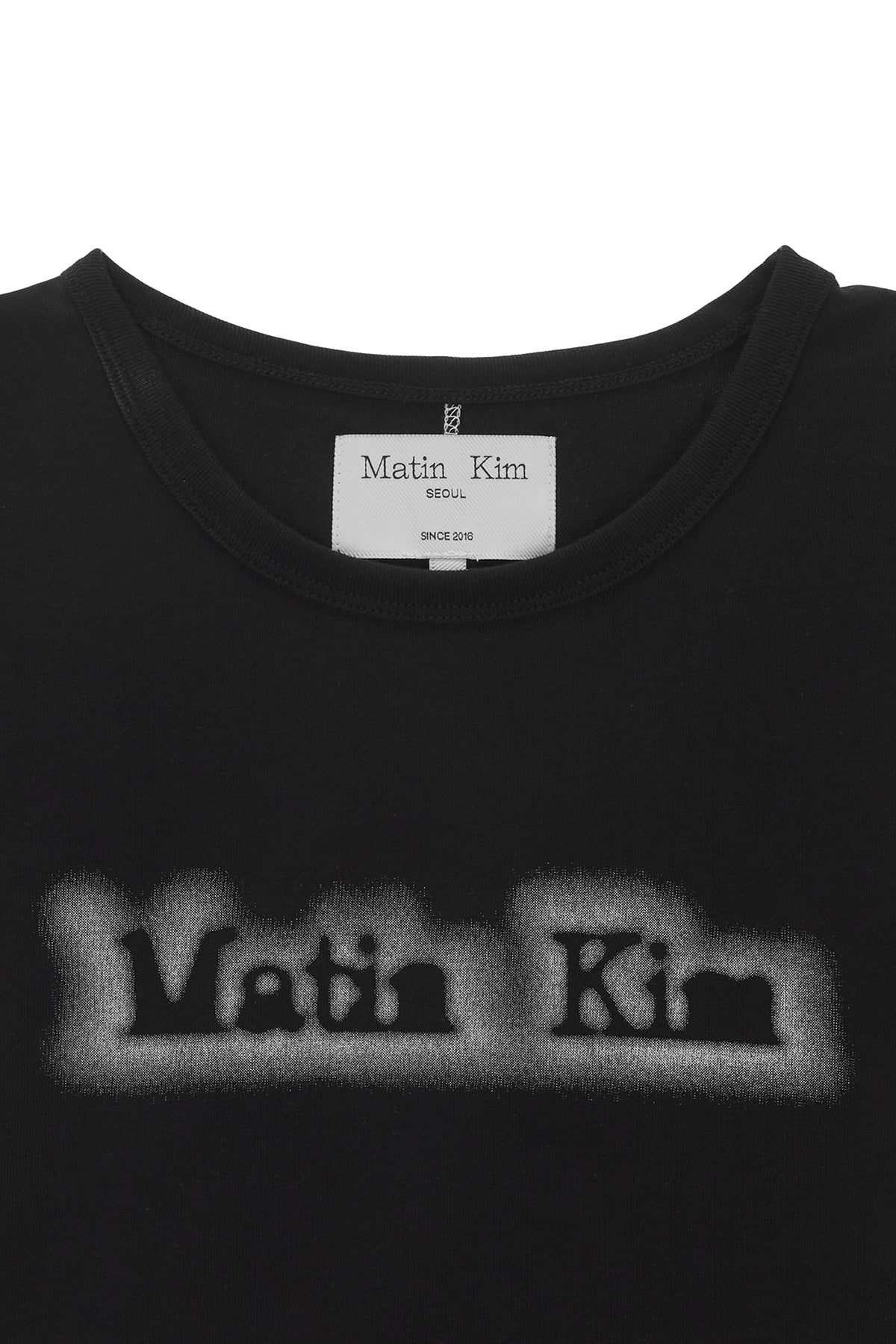 Matin Kim - Matin Shade Logo Crop Top (Black) product image 3 | TRAB K-Fashion Australia