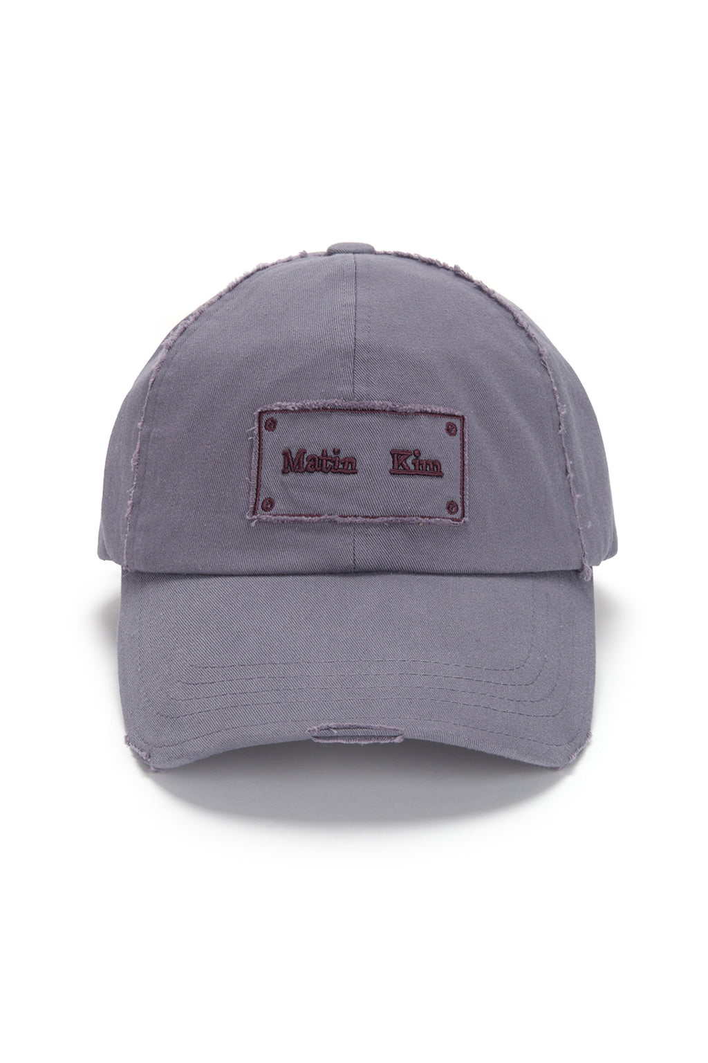 Matin Kim - Square Logo Cutout Ball Cap (Purple) product image 1 | TRAB K-Fashion Australia
