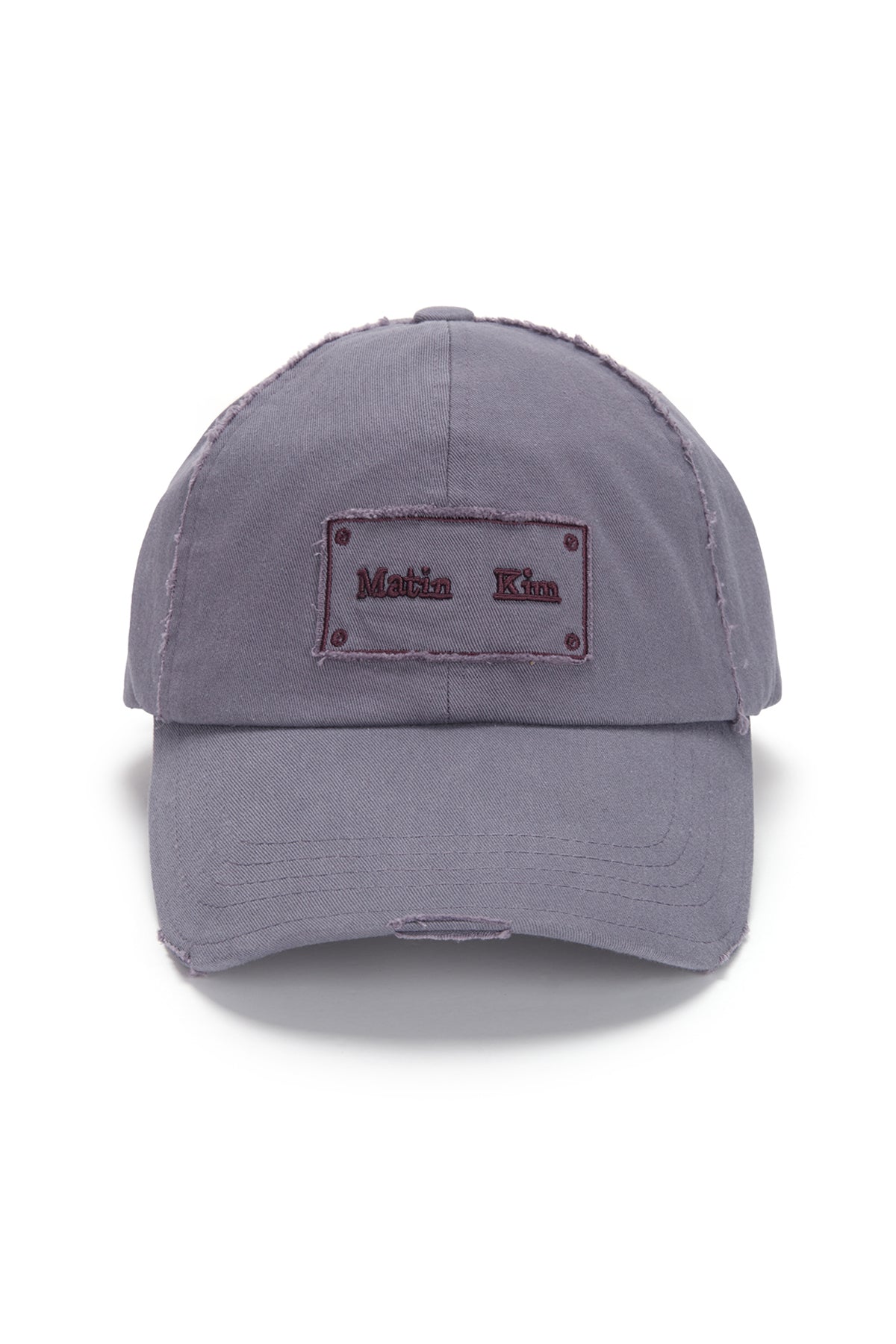 Matin Kim - Square Logo Cutout Ball Cap (Purple) product image 1 | TRAB K-Fashion Australia