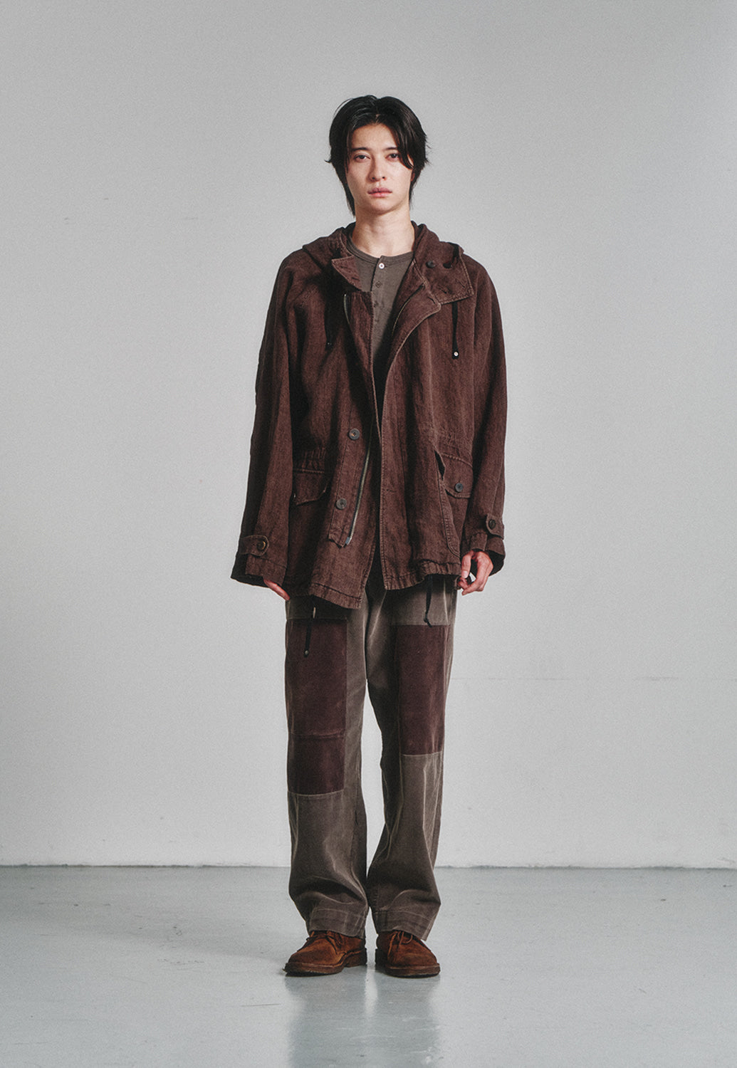 Art if acts - Linen Military Parka (Wood) product image 2 | TRAB K-Fashion Australia