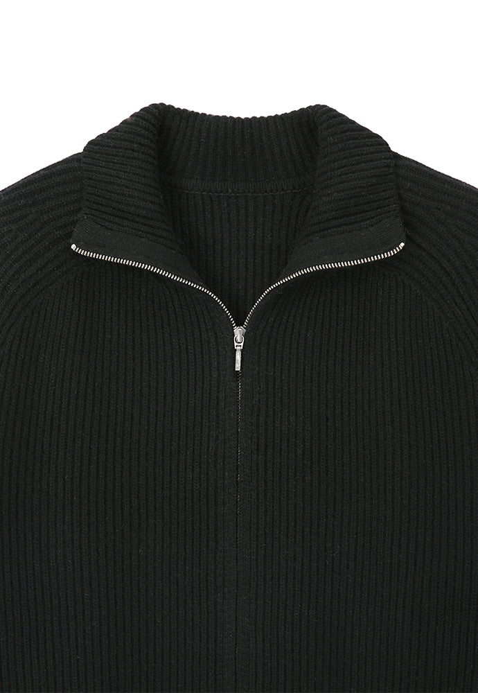 Art if acts - Cashmere Full Zip-up Jacket (Black) product image 9 | TRAB K-Fashion Australia
