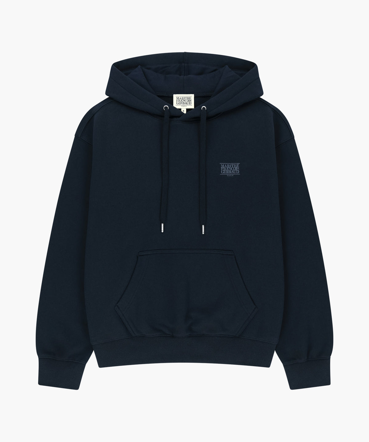 Marithe & Francois Girbaud - Small Classic Logo Oversized Hoodie (brushed) (Navy) product image 5 | TRAB K-Fashion Australia