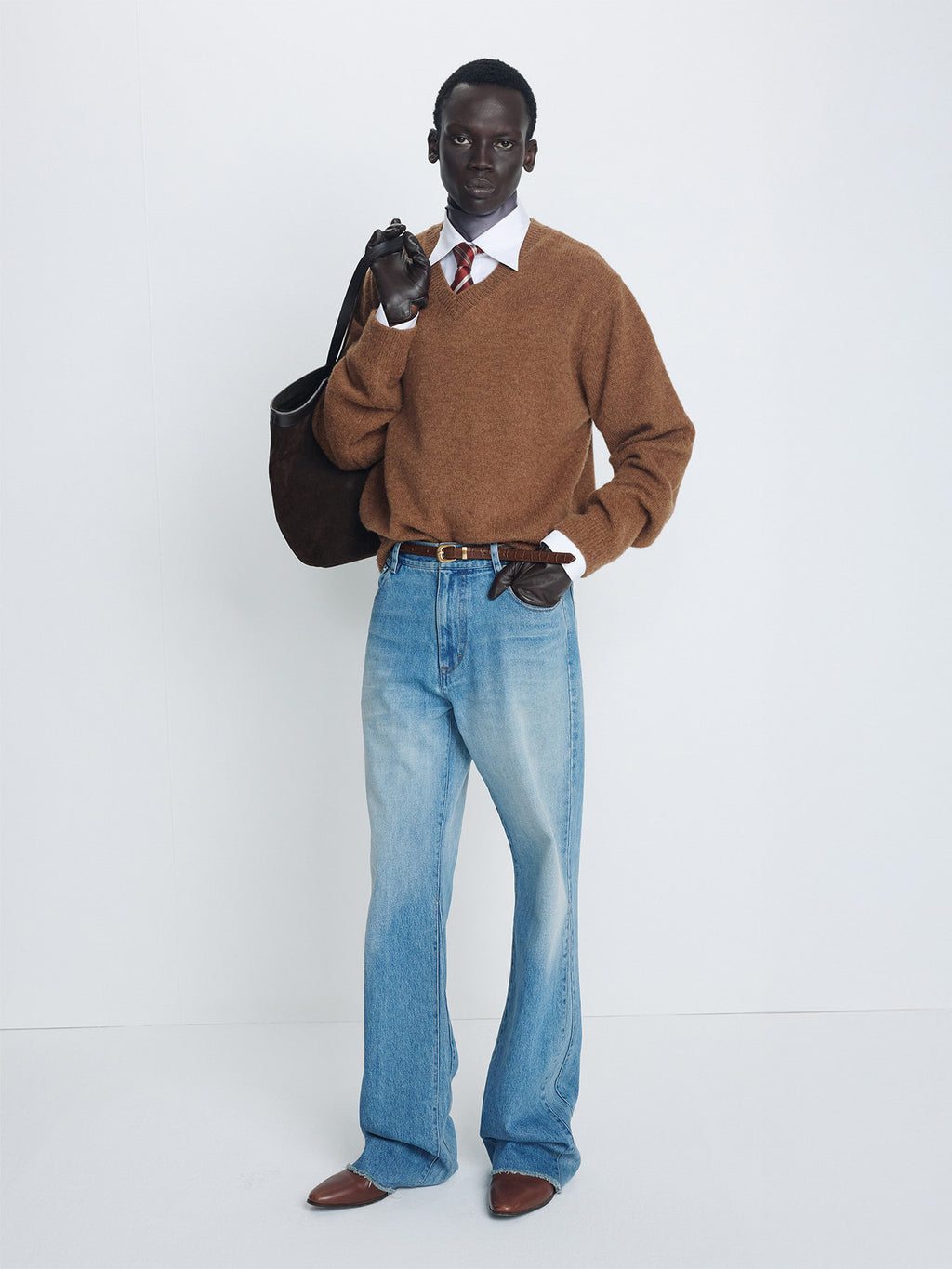 Tonywack - Re-Cut Flared Denim Jeans (Worn Blue) product image 4 | TRAB K-Fashion Australia