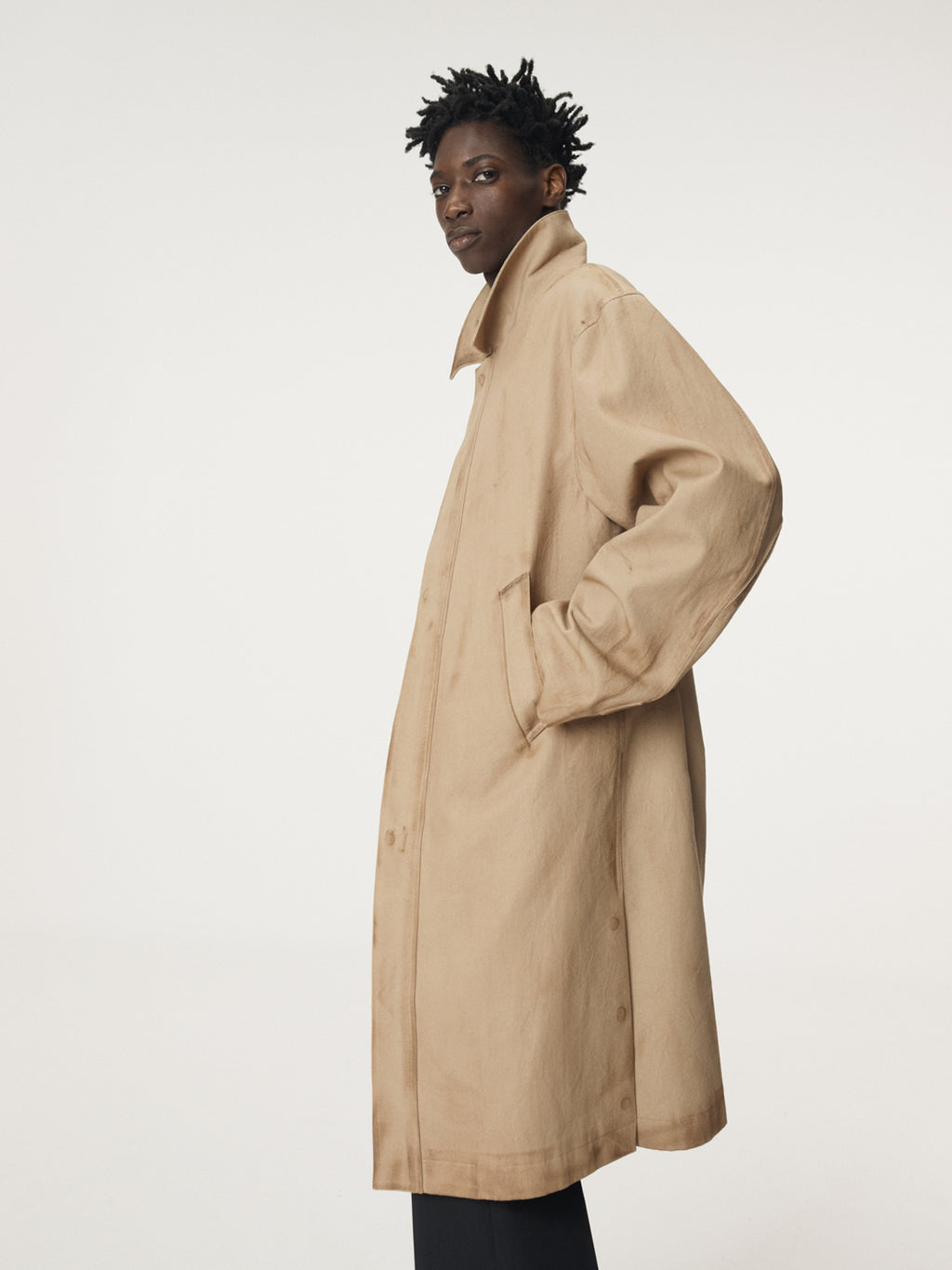 Recto - Vintage Effect Cotton Coat (Desert) product image 6 | TRAB K-Fashion Australia