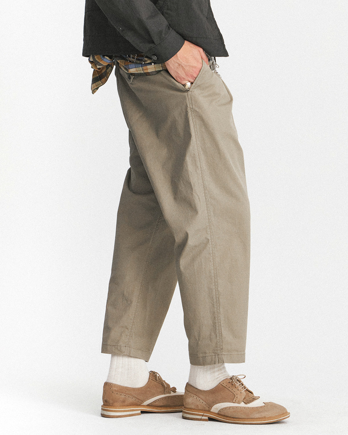 Eastlogue - Single Belted Comfy Pants (Sand) product image 3 | TRAB K-Fashion Australia