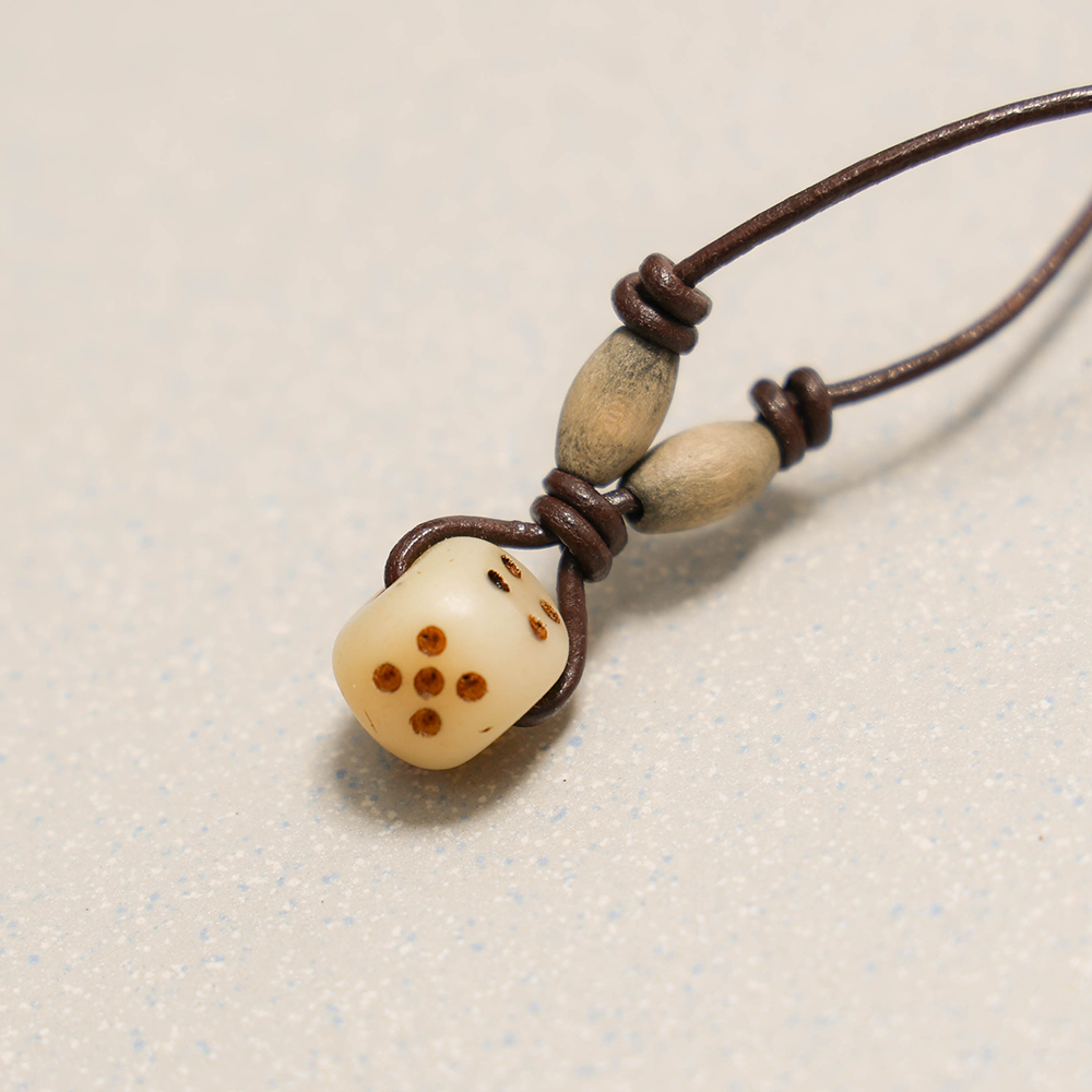 Towtow Archive - Bone Dice Necklace (Ivory) product image 2 | TRAB K-Fashion Australia