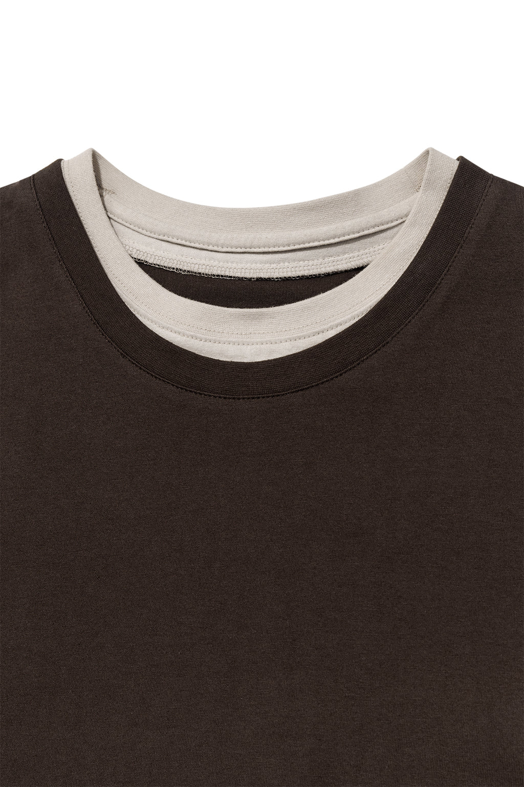 Matin Kim - Color Point Layered Top (Brown) product image 3 | TRAB K-Fashion Australia