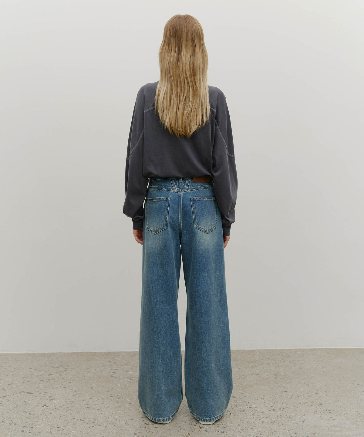 Marithe & Francois Girbaud - Wide Denim Pants (Blue) product image 4 | TRAB K-Fashion Australia