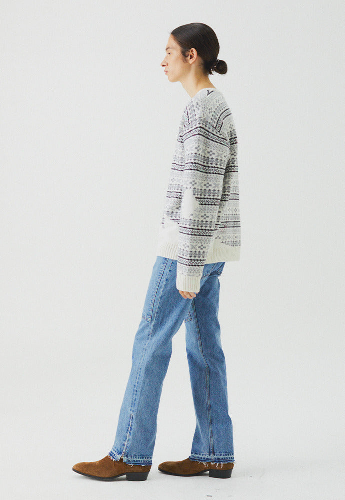 Tonywack - Flow Fair-Isle Sweater (Ecru) product image 7 | TRAB K-Fashion Australia