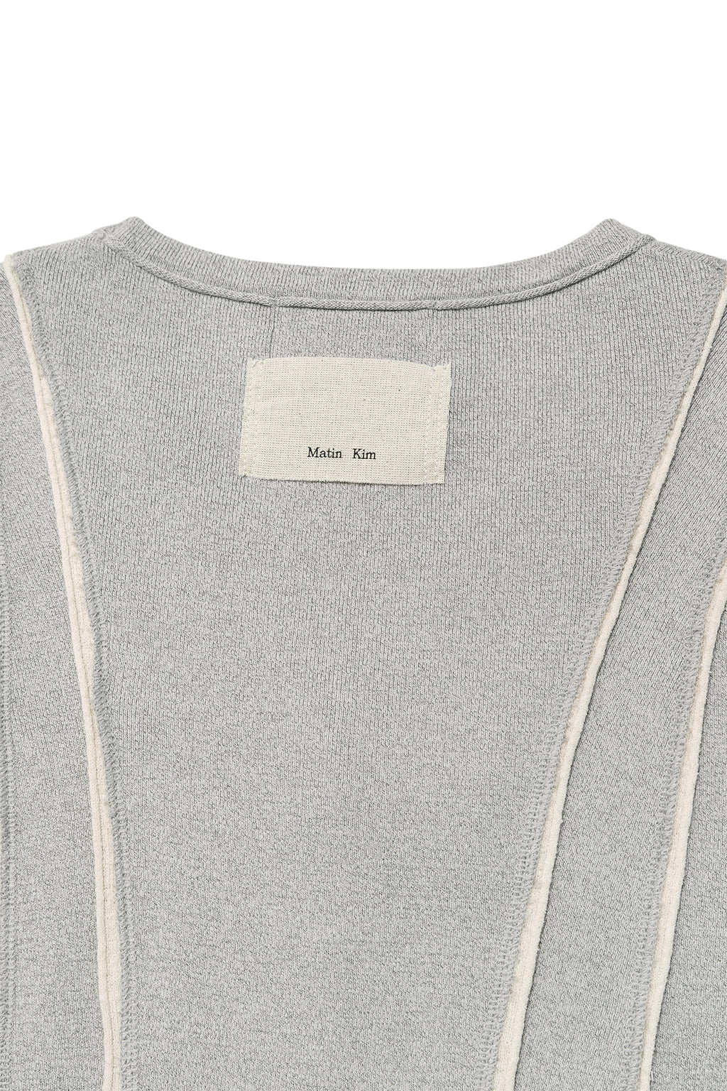 Matin Kim - Cut Line Slim Cardigan (Grey) product image 5 | TRAB K-Fashion Australia