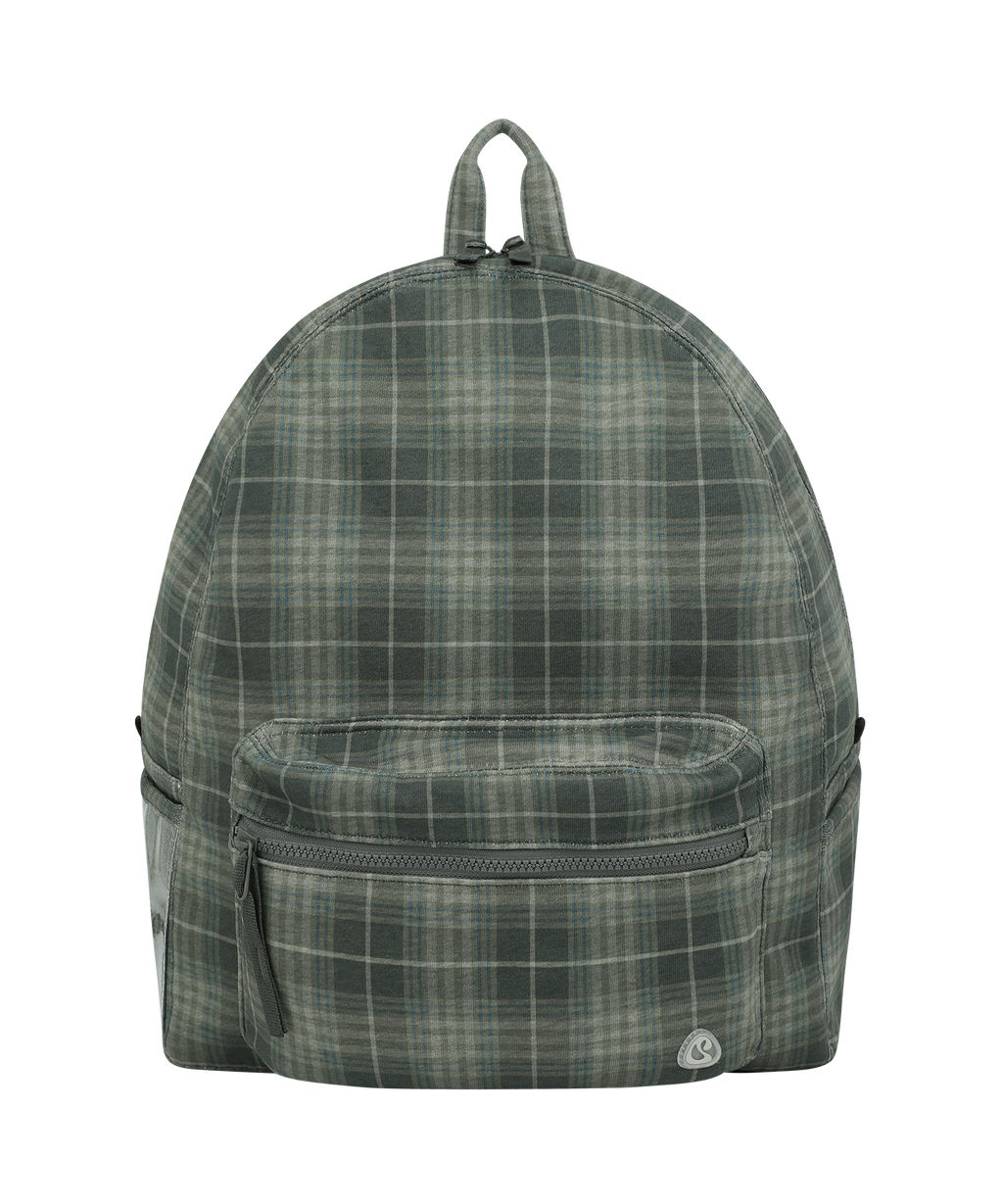 Coyseio - Chunky Sweat Check Backpack (Khaki) product image 1 | TRAB K-Fashion Australia