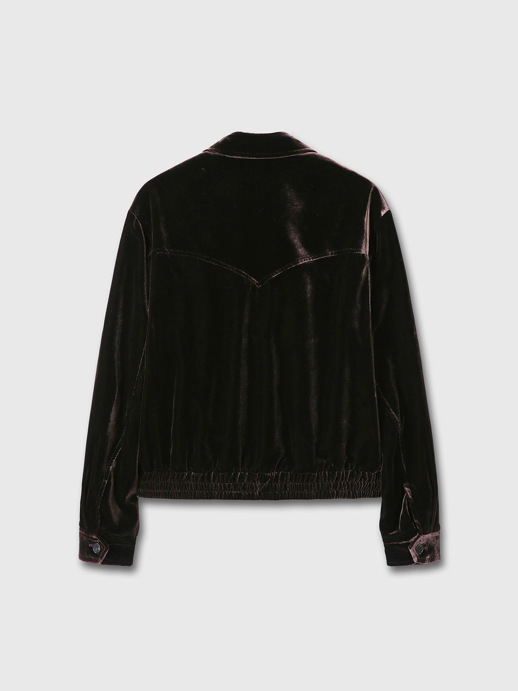 Tonywack - Velvet Zippered Blouson Jacket (Dark Brown) product image 12 | TRAB K-Fashion Australia