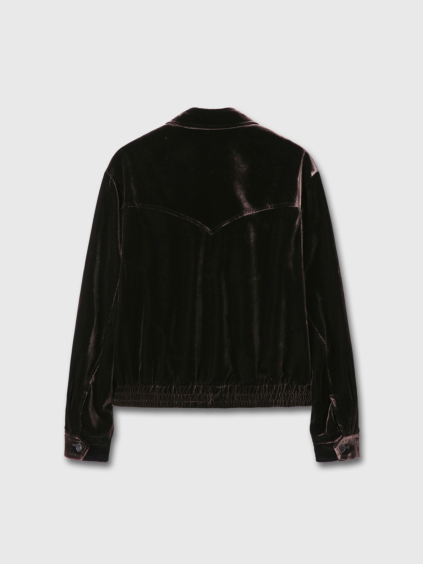 Tonywack - Velvet Zippered Blouson Jacket (Dark Brown) product image 12 | TRAB K-Fashion Australia