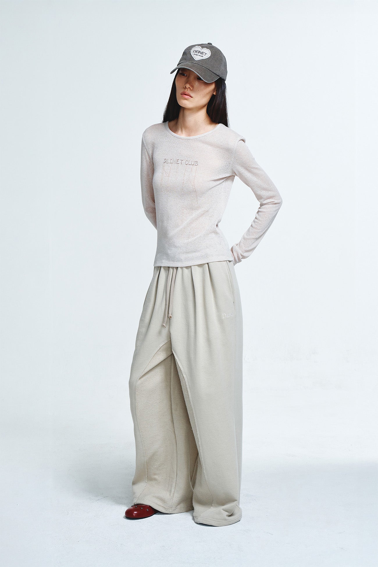 Deinet - Sheer Long Sleeve (Beige) product image 6 | TRAB K-Fashion Australia