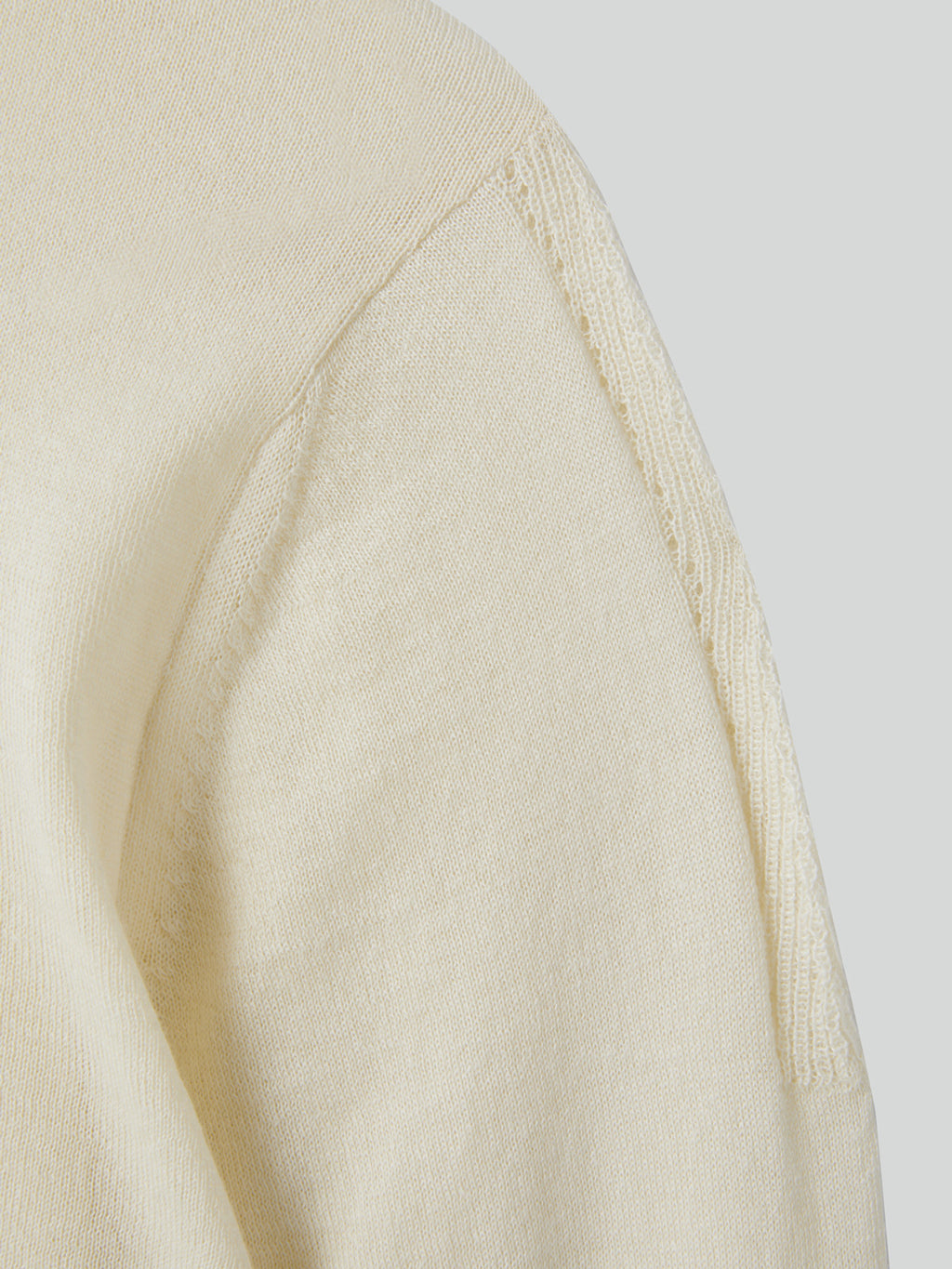 Recto - Silk-Cashmere Knit Cardigan (Cream) product image 6 | TRAB K-Fashion Australia