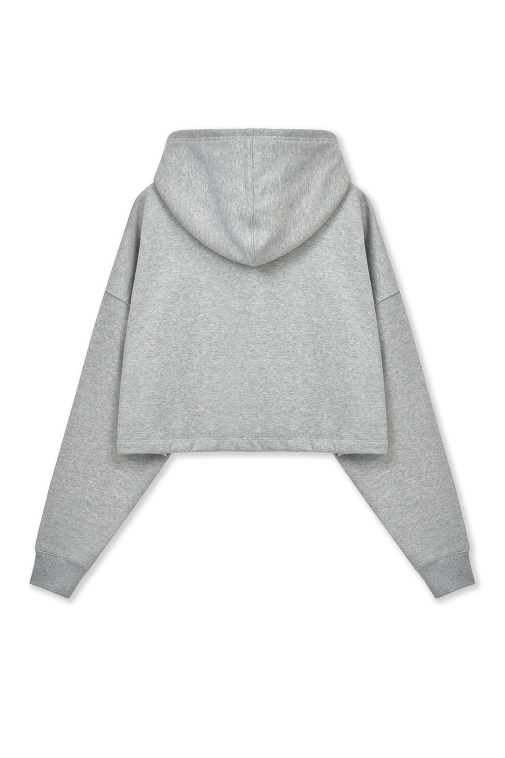Matin Kim - Graffiti Logo Crop Hoody Zip Up (Grey) product image 2 | TRAB K-Fashion Australia
