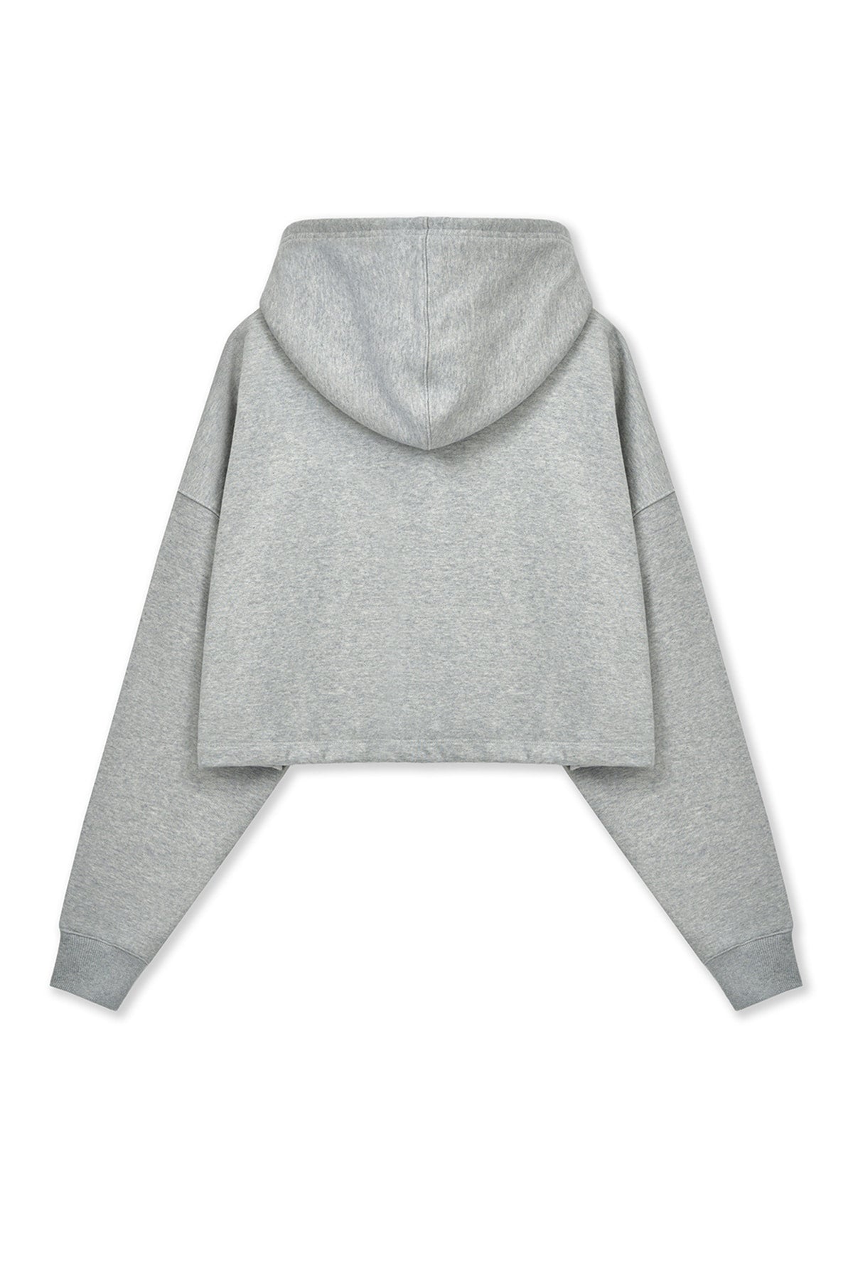 Matin Kim - Graffiti Logo Crop Hoody Zip Up (Grey) product image 2 | TRAB K-Fashion Australia