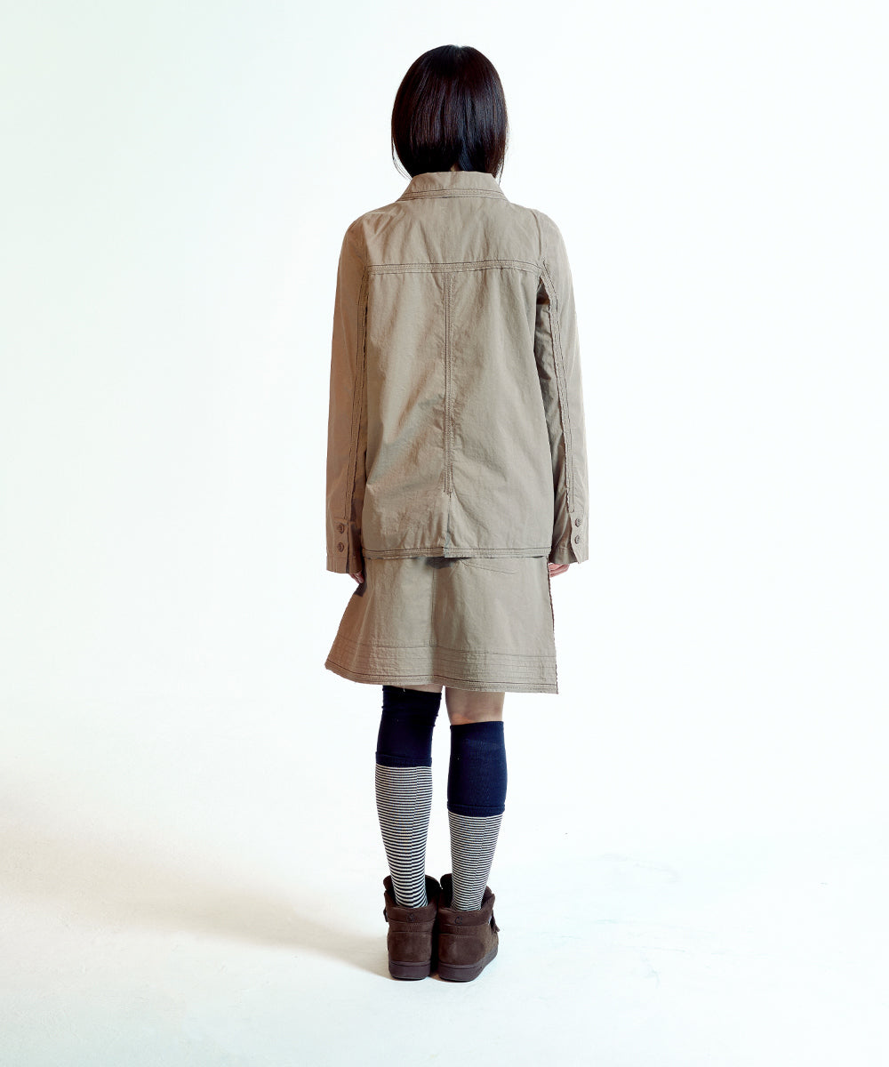 Coyseio - Raw Edge Cotton Jacket (Ash Brown) product image 14 | TRAB K-Fashion Australia