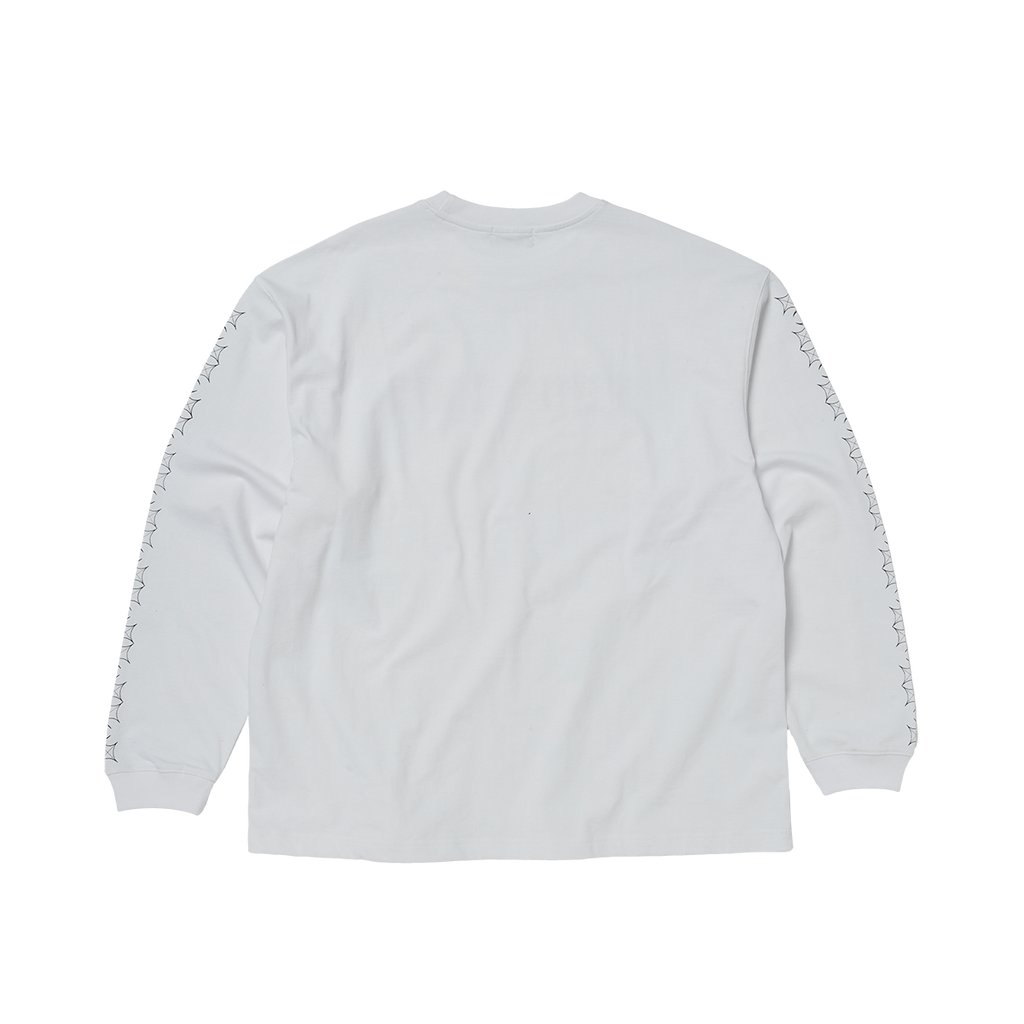 Thug Club - TC Pattern Long-Sleeve (White) product image 2 | TRAB K-Fashion Australia