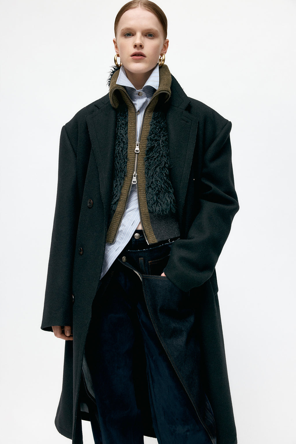 Andersson Bell - Unisex James Wool Coat (Black) product image 9 | TRAB K-Fashion Australia