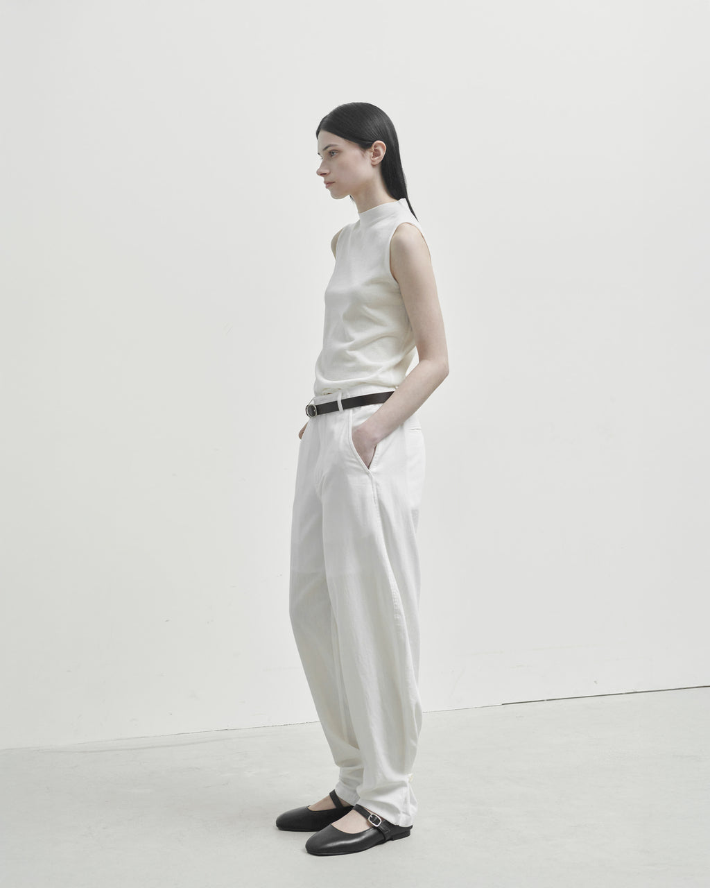 Brownyard - Button Hem Pants (Ivory) product image 2 | TRAB K-Fashion Australia