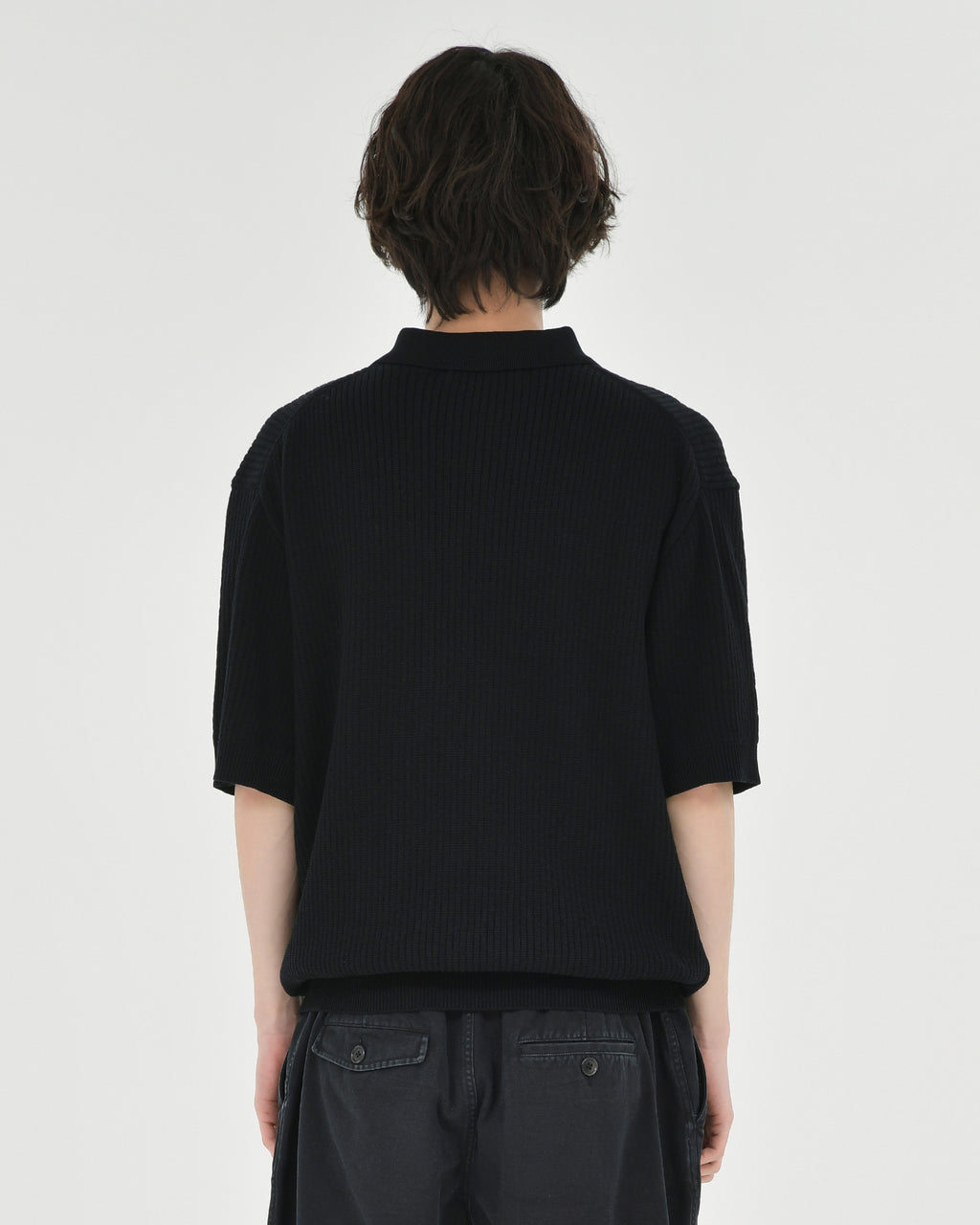 Brownyard - Knit Polo Shirt (Black) product image 2 | TRAB K-Fashion Australia