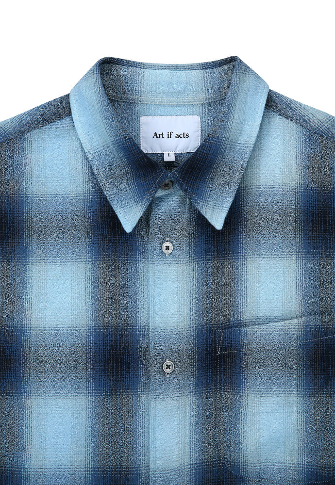 Art if acts - Marieta Ombre Check Shirts (Liberty Blue) product image 9 | TRAB K-Fashion Australia