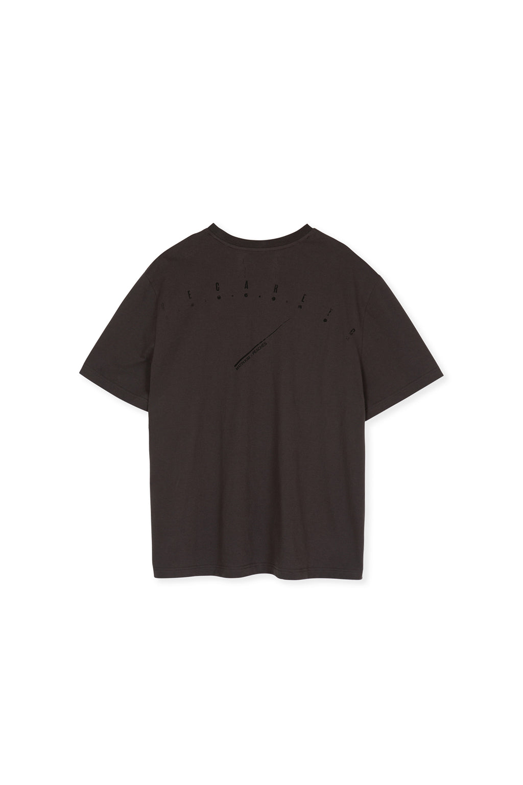 Matin Kim - Peaches Logo Graphic Top (Charcoal) product image 3 | TRAB K-Fashion Australia