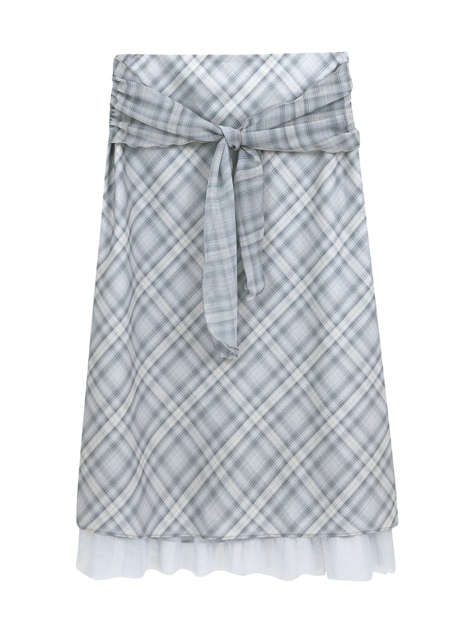 Margarin Fingers - Ribbon Detail Mermaid Skirt (Light Blue) product image 2 | TRAB K-Fashion Australia