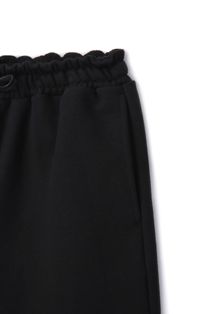 Tonywack - Heavyweight Brushed-Jersey Logo Embroidered Shorts (Black) product image 11 | TRAB K-Fashion Australia