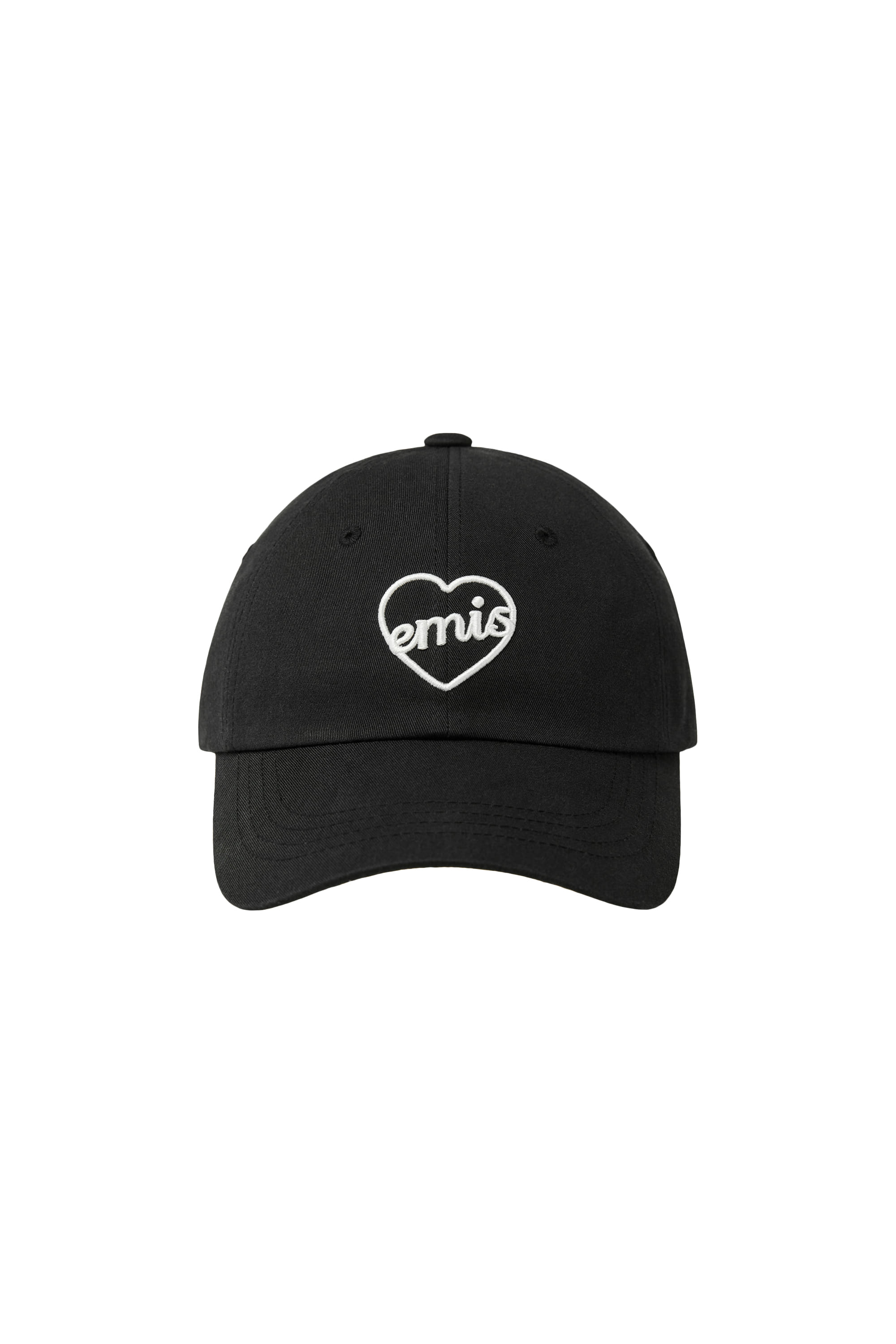 Emis - Heart Ball Cap (Black/White) product image 1 | TRAB K-Fashion Australia