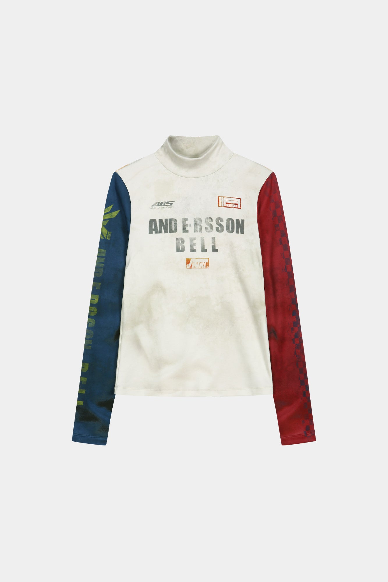Andersson Bell - Racing Graphic Color-Block High-Neck Top (navy/red) (Navy/Red) product image 10 | TRAB K-Fashion Australia