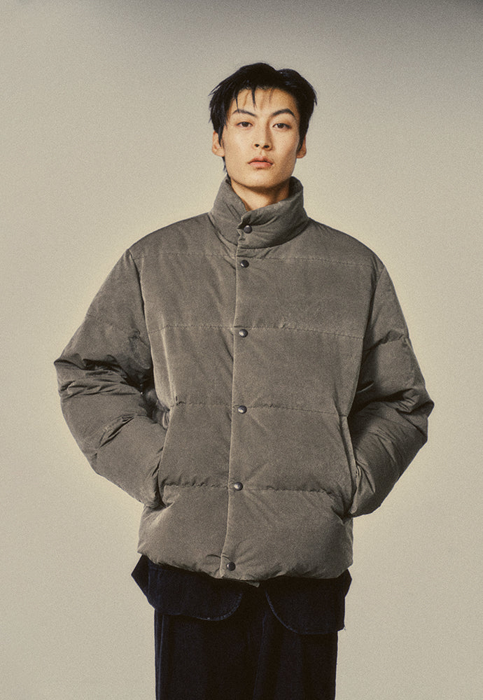 Art if acts - Garment Washed Puffer Down Jacket (Vintage Moss) product image 6 | TRAB K-Fashion Australia