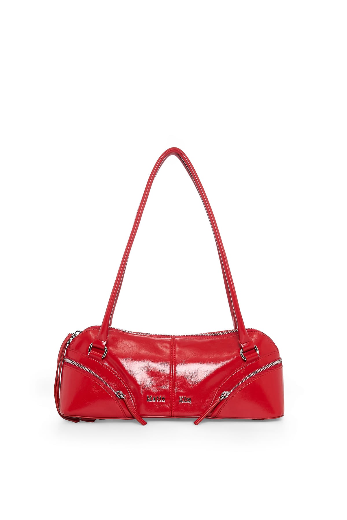Matin Kim - Curve Zip Baguette Bag (Red) product image 1 | TRAB K-Fashion Australia