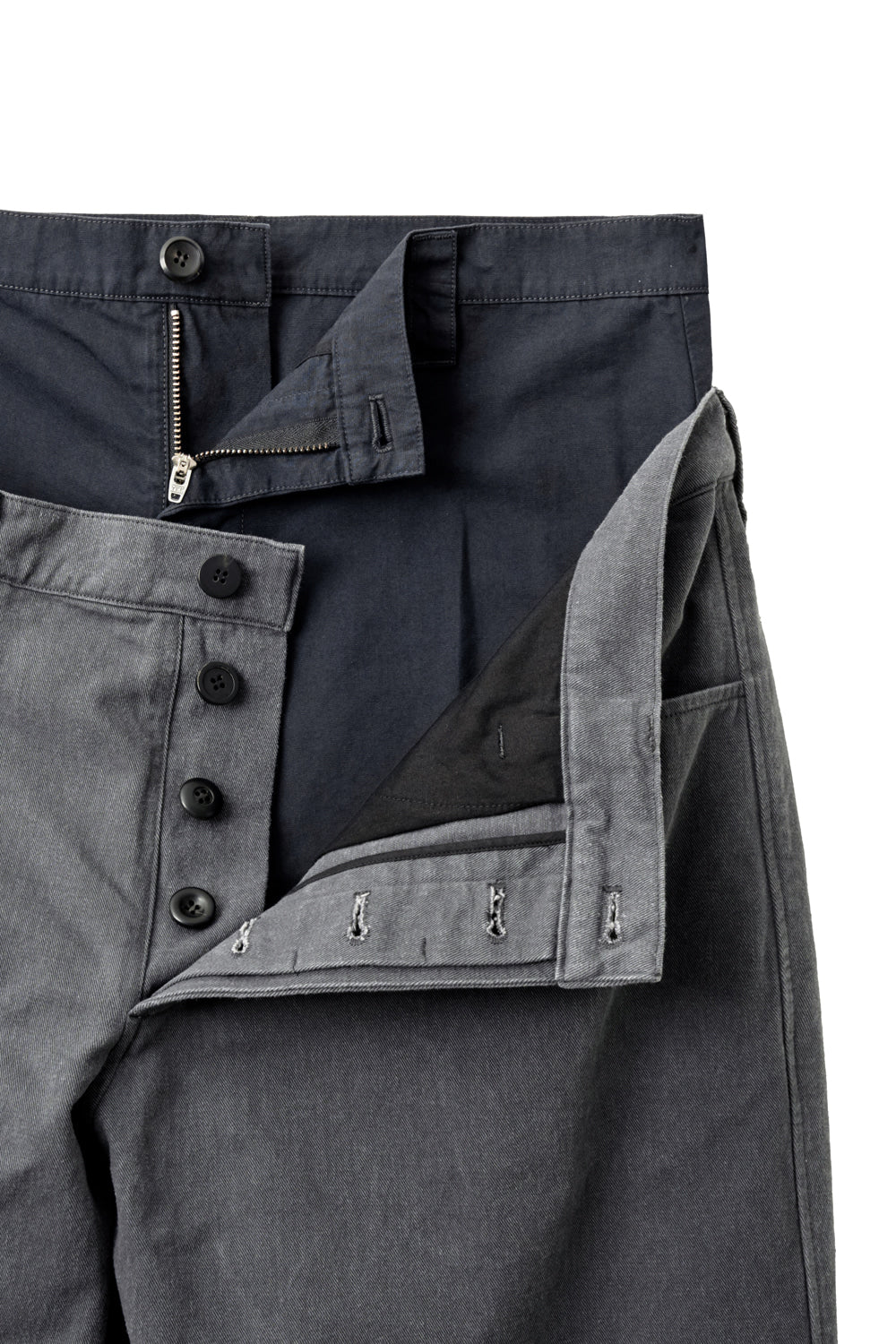 Hatchingroom - Double Waist Pants (Charcoal) product image 5 | TRAB K-Fashion Australia