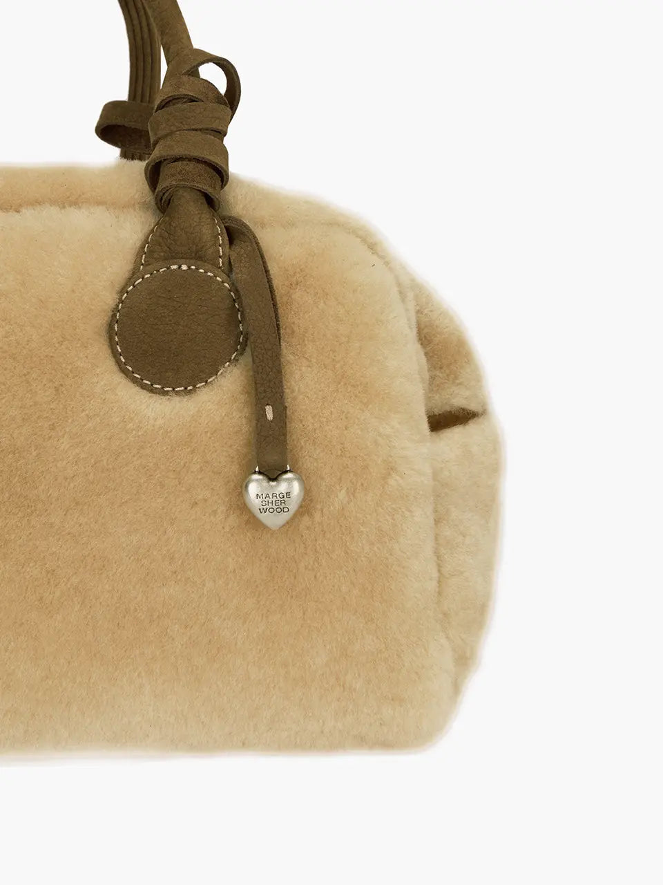 Marge Sherwood - Soft Bowling Mini (Beige Shearling+Chestnut Nubuck) product image 7 | TRAB K-Fashion Australia