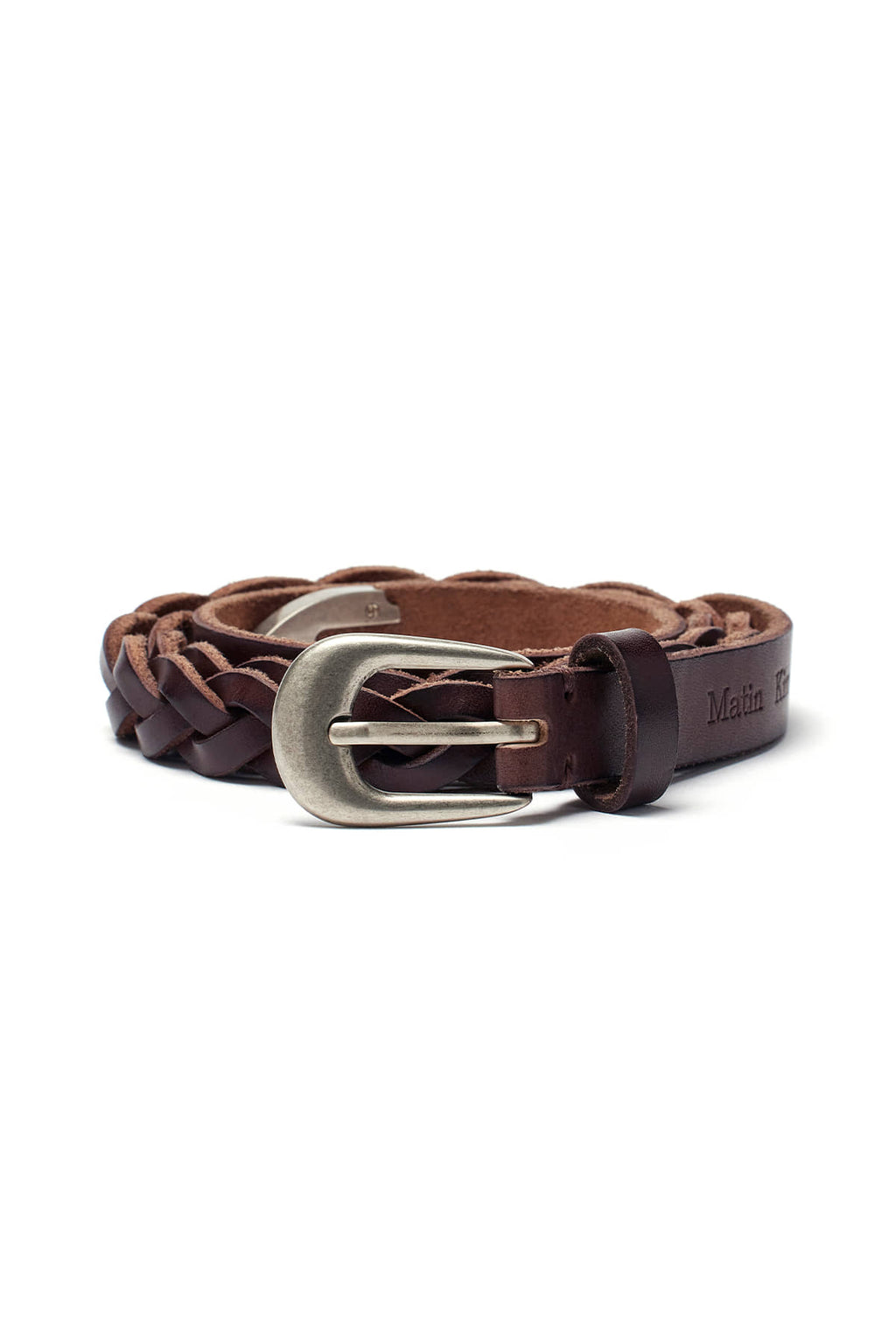 Matin Kim - Weaving Leather Belt (Brown) product image 1 | TRAB K-Fashion Australia