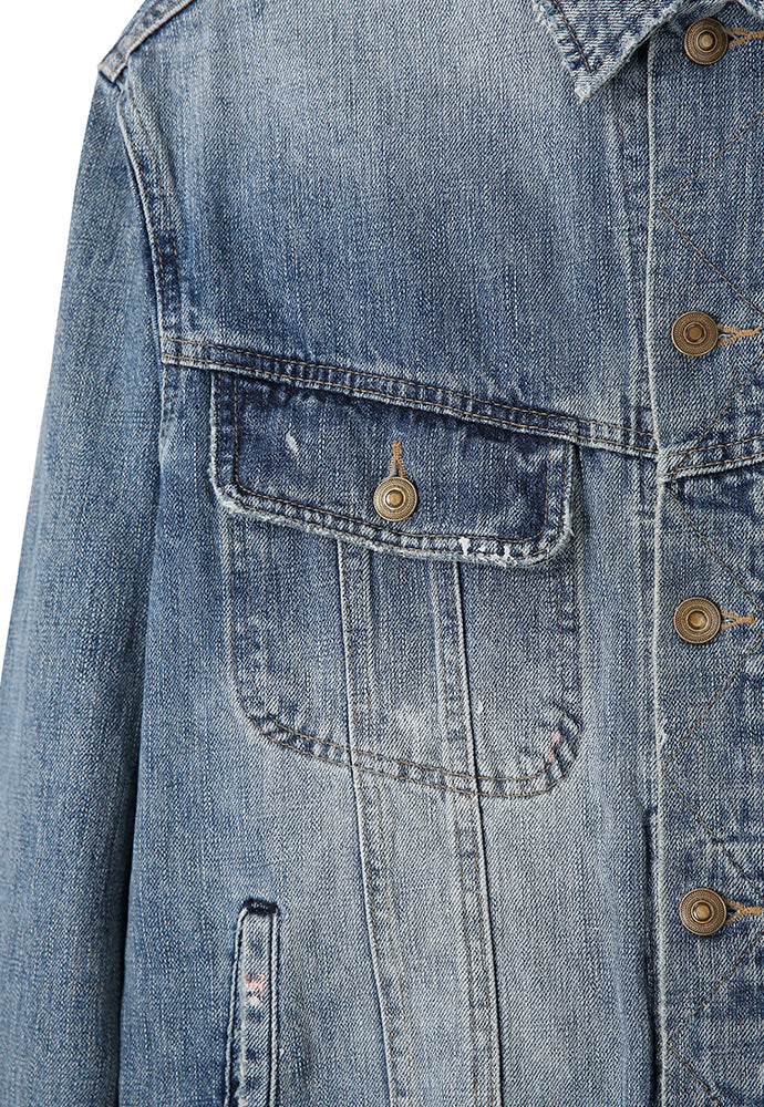 Art if acts - Painted Denim Trucker (Used Light Blue) product image 10 | TRAB K-Fashion Australia