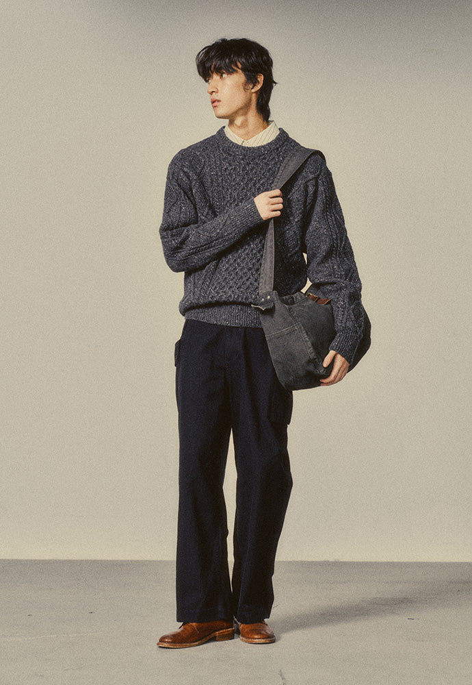 Art if acts - Fisherman Cable Sweater (Charcoal) product image 6 | TRAB K-Fashion Australia