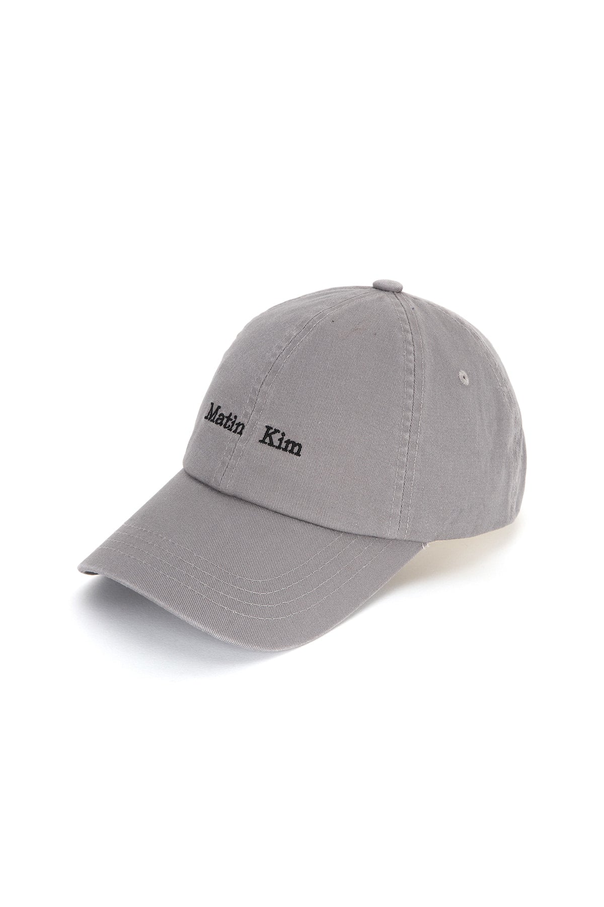 Matin Kim - Matin Mini Classic Logo Ball Cap (Grey) product image 5 | TRAB K-Fashion Australia