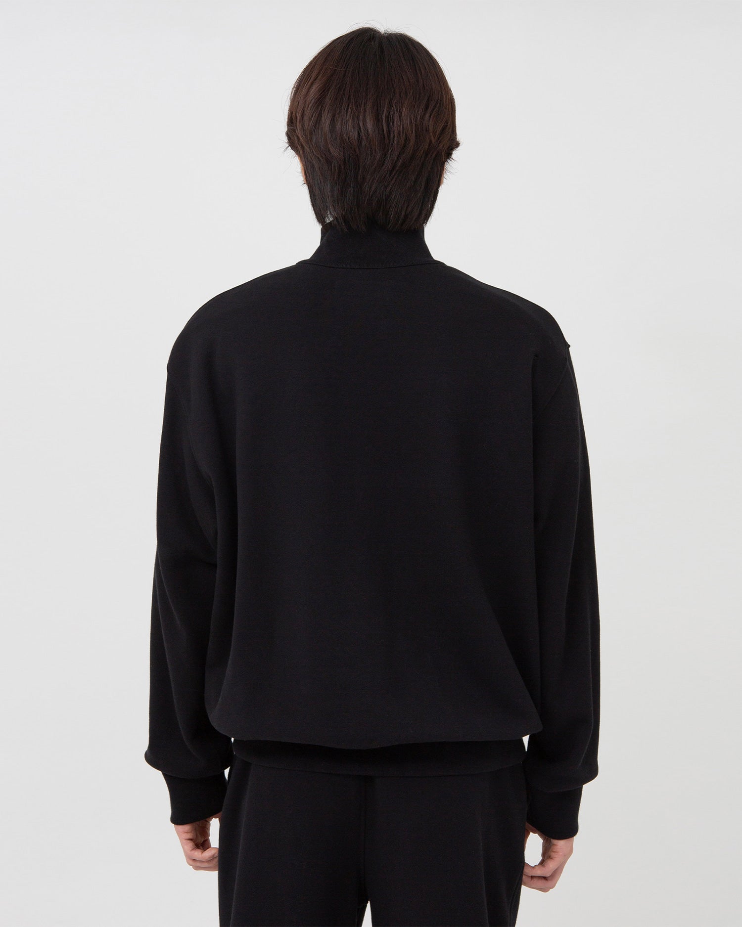 Brownyard - Soft Sweat Half Zip Up (Black) product image 2 | TRAB K-Fashion Australia